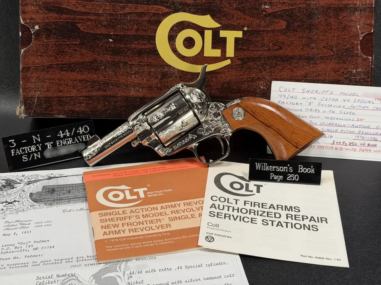 Colt Single Action Army Sheriff's Model Factory Engraved photo 3