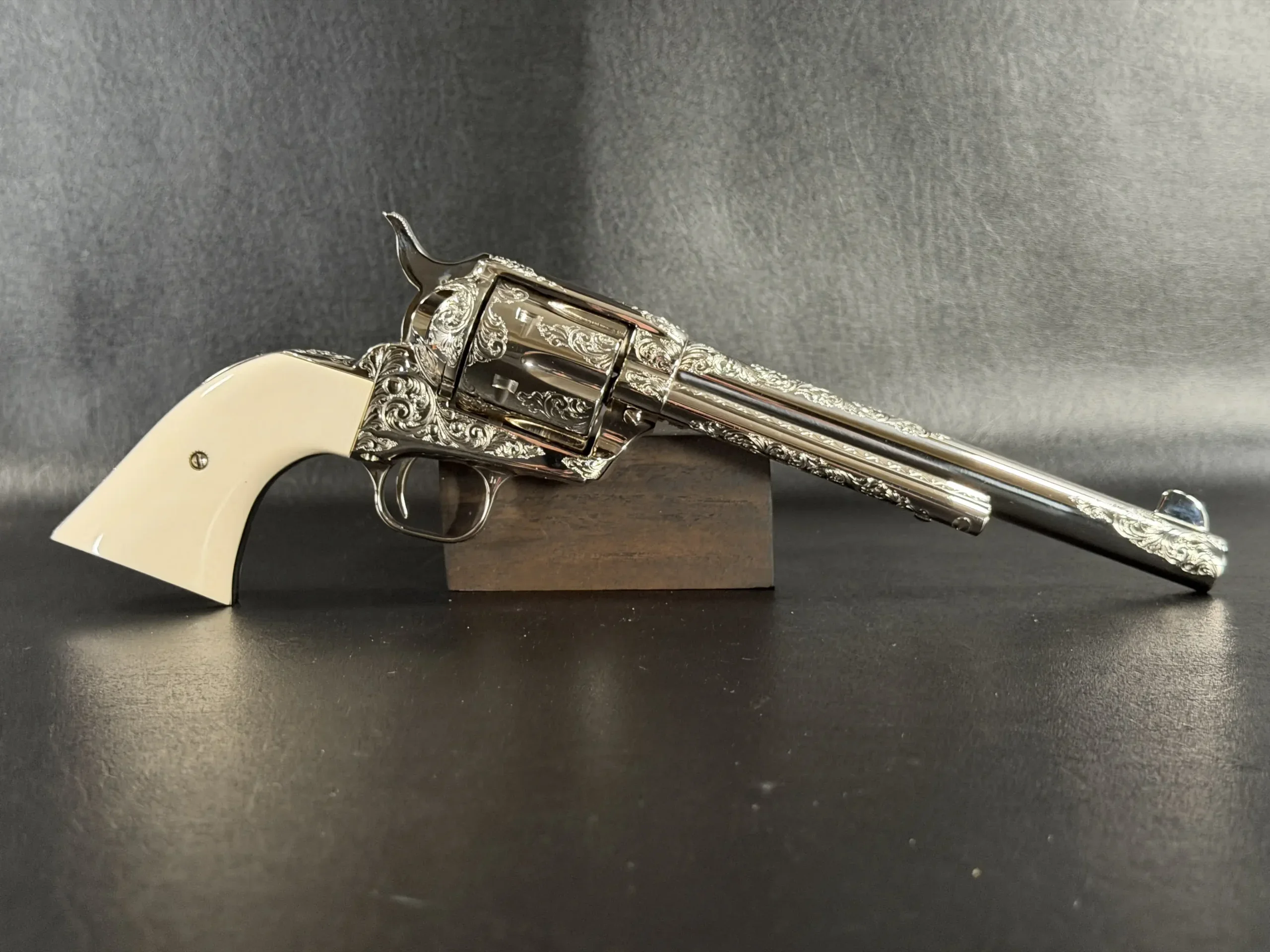 Colt Single Action Army Factory Class C Engraved End of Trail photo 7