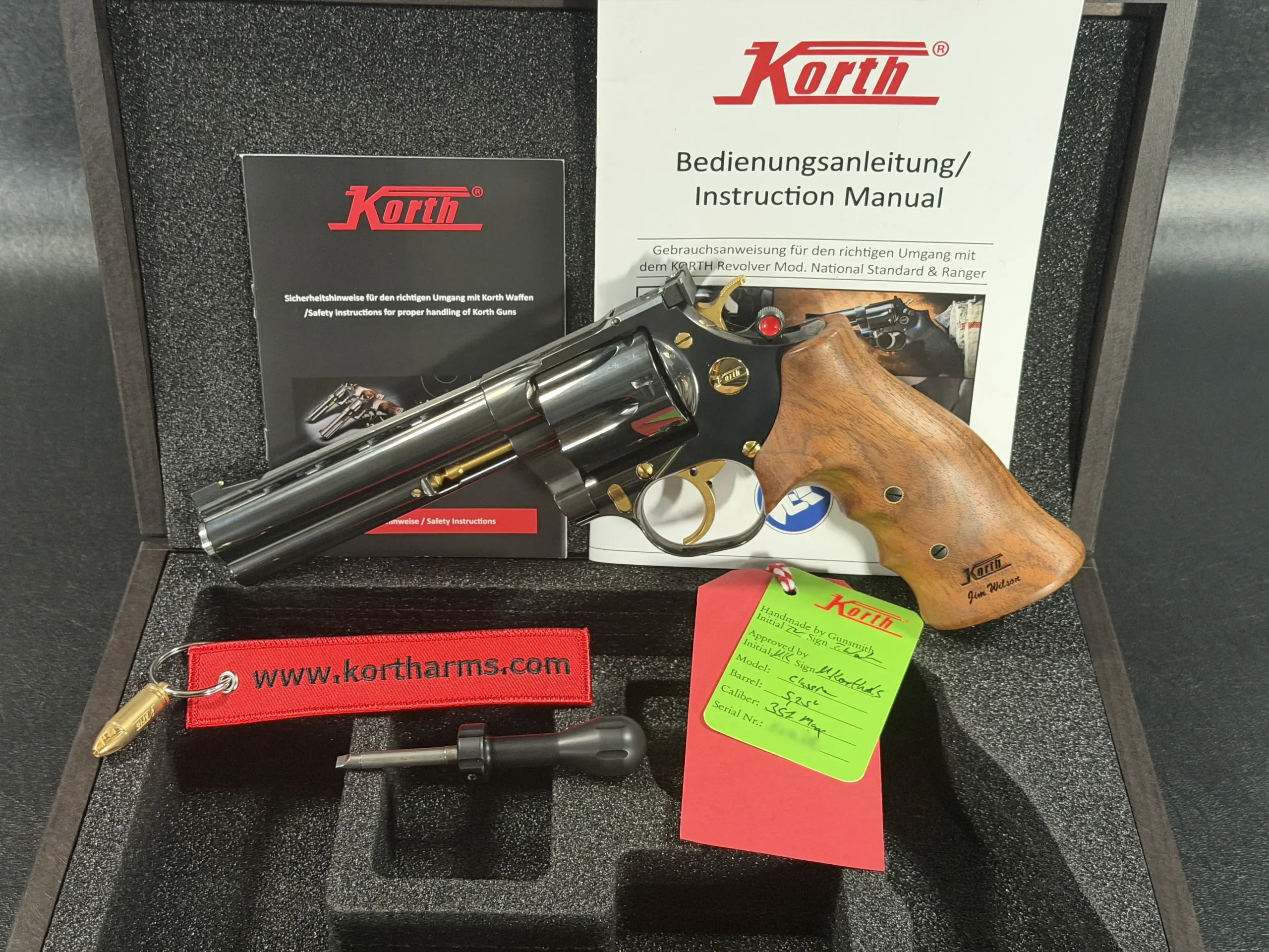Korth Classic 6 Inch Black .357 Magnum Revolver photo 2