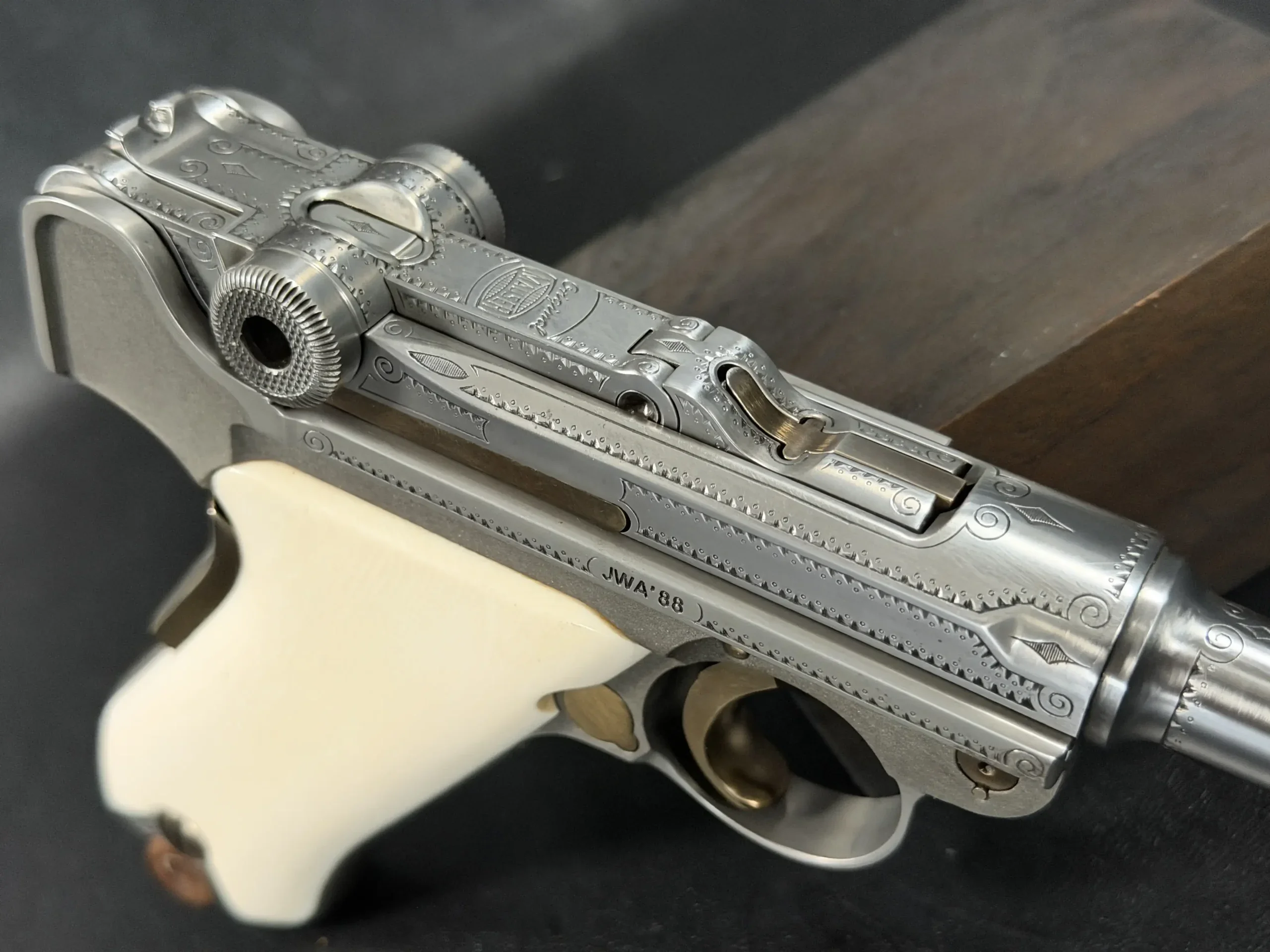 Mauser Parabellum P08 Luger IWA '88 Engraved photo 6