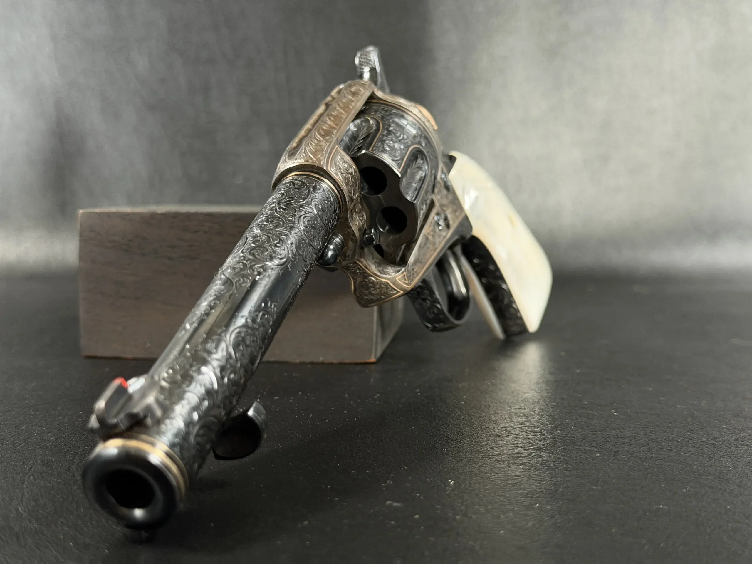 Alvin White Exhibition Engraved & Gold Inlaid Colt Single Action Army photo 2