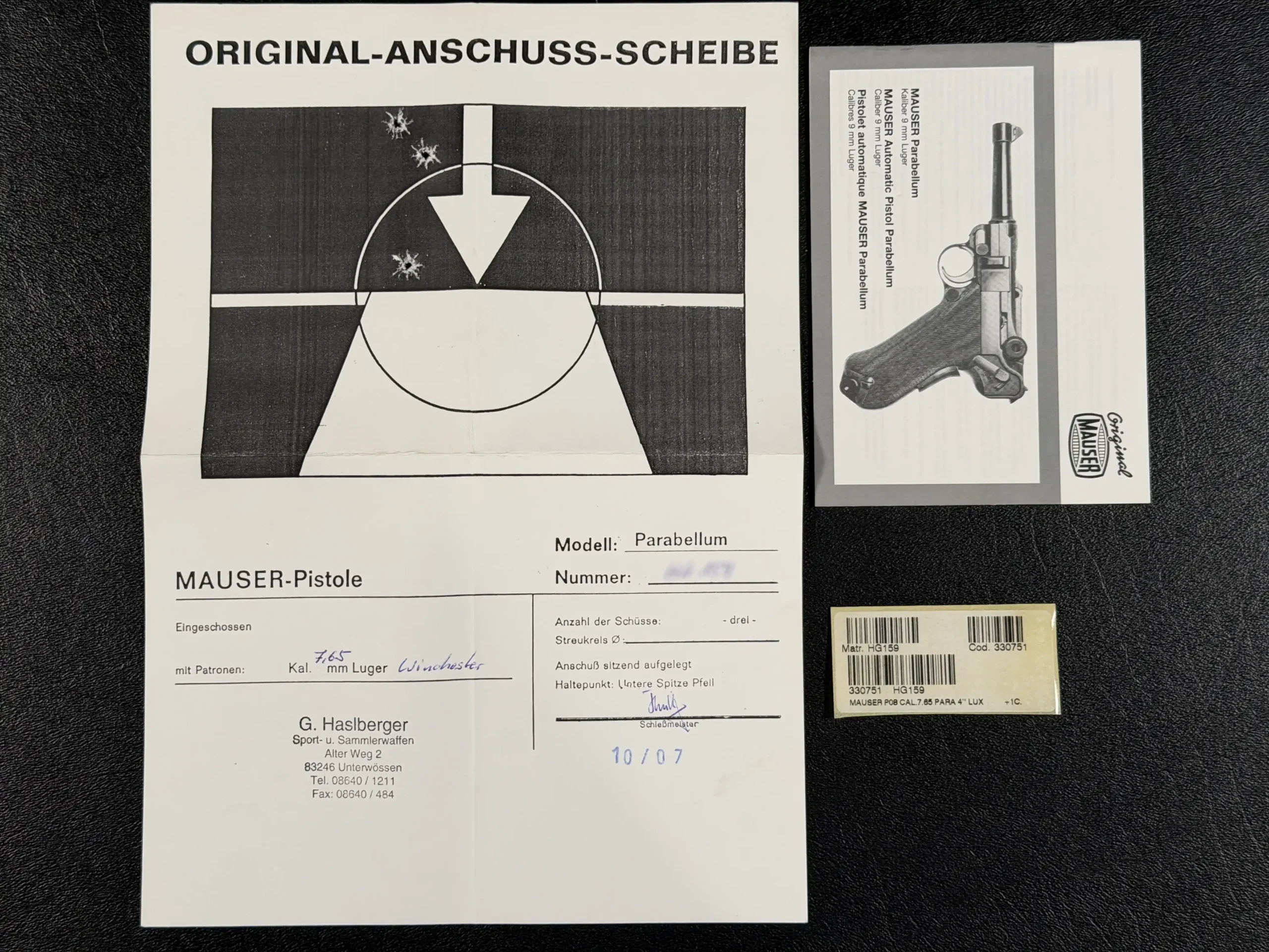 IWA Mauser Parabellum P08 Luger Engraved photo 3