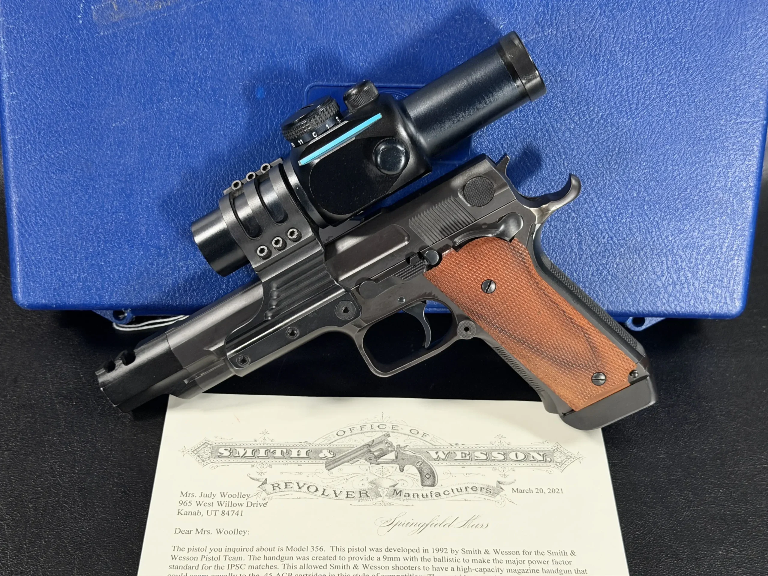 Smith & Wesson Performance Center Model 356TSW Prototype photo 2