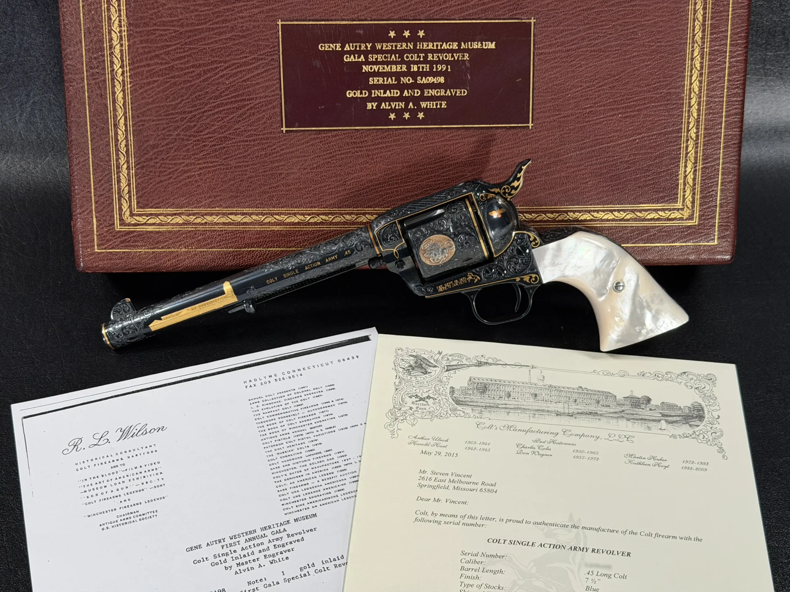Colt Single Action Army Gene Autry Western Heritage Museum Gala Revolver photo 2