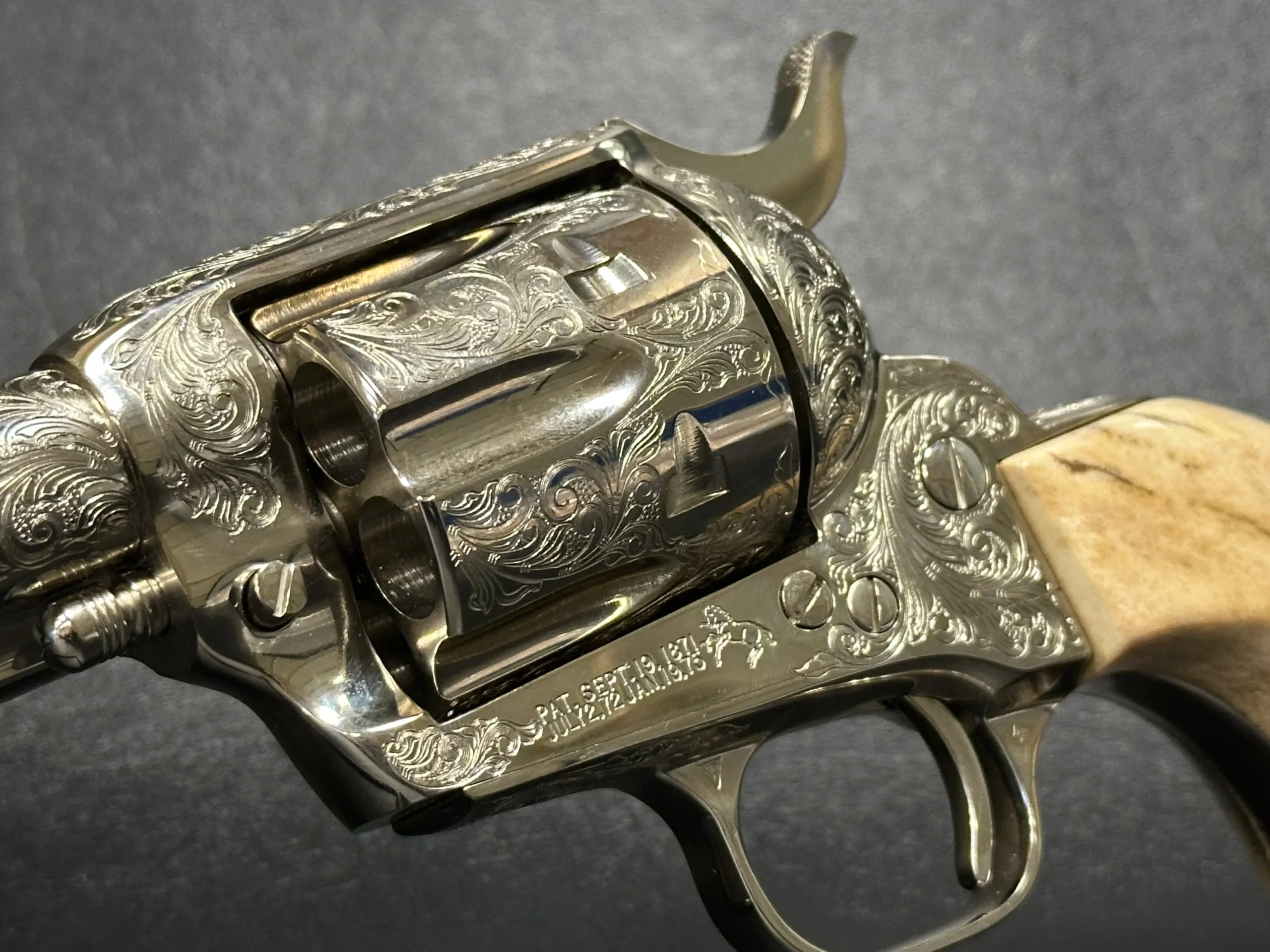 Colt Single Action Army Factory Engraved 3rd Generation photo 8
