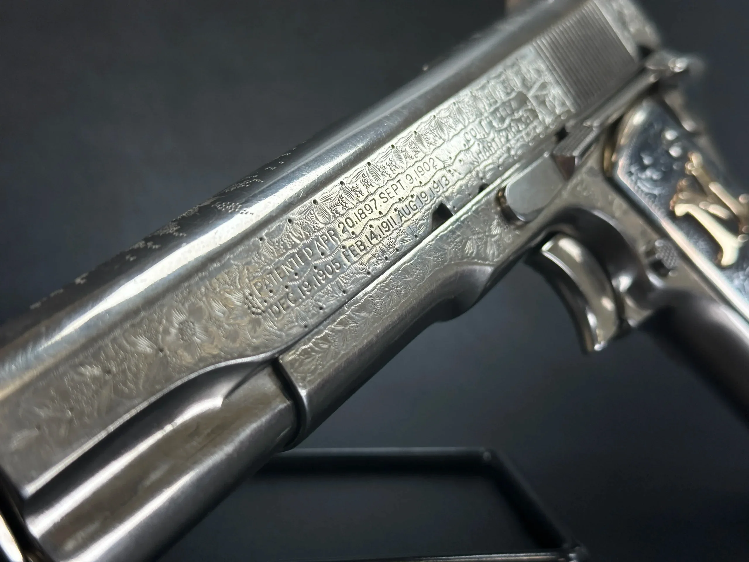 Engraved Colt Model 1911 U.S. Army Attributed to Texas Ranger Captain M.T. Gonzaullas photo 5