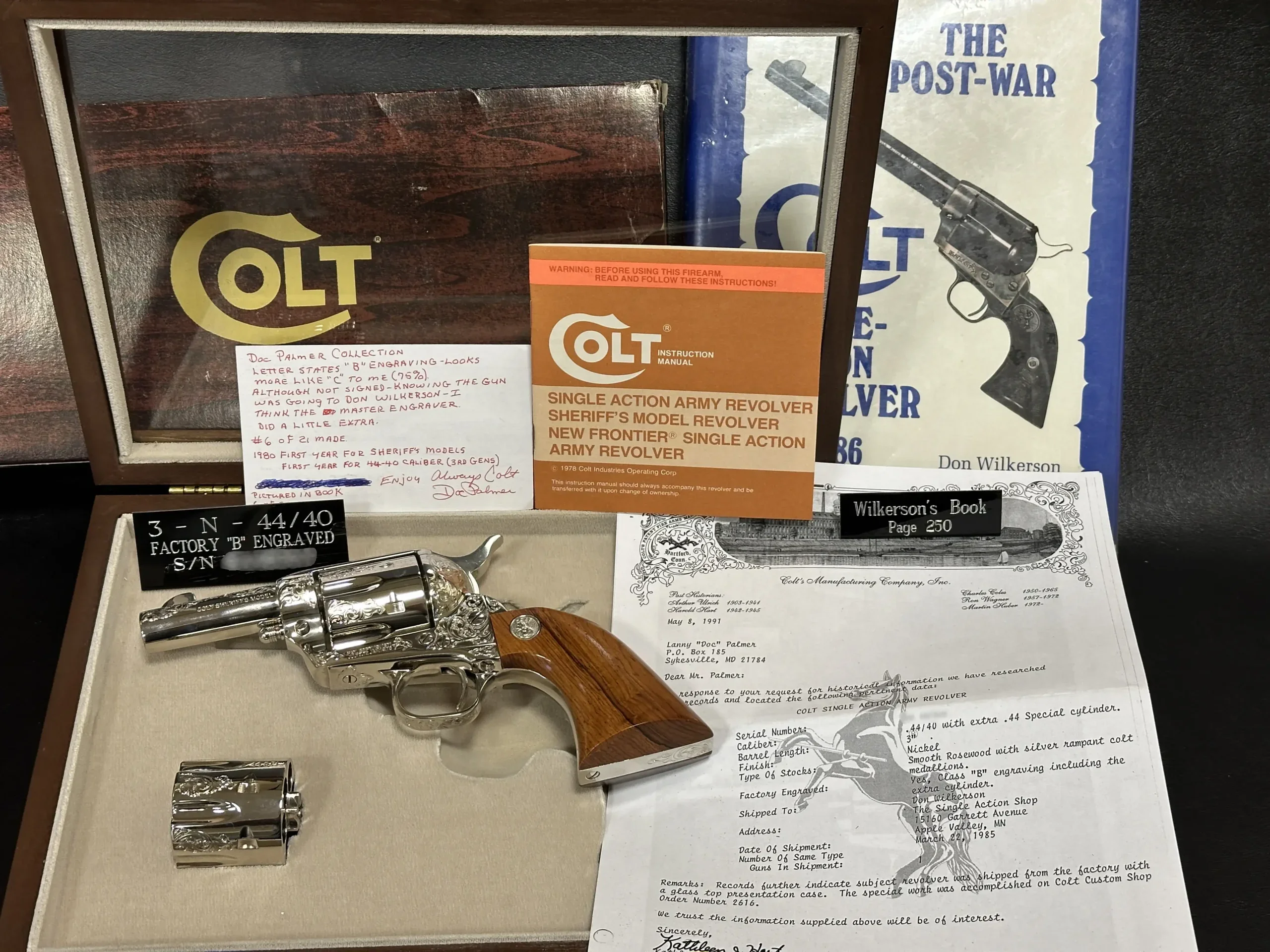 Colt Single Action Army Sheriff's Model Factory Engraved photo 2