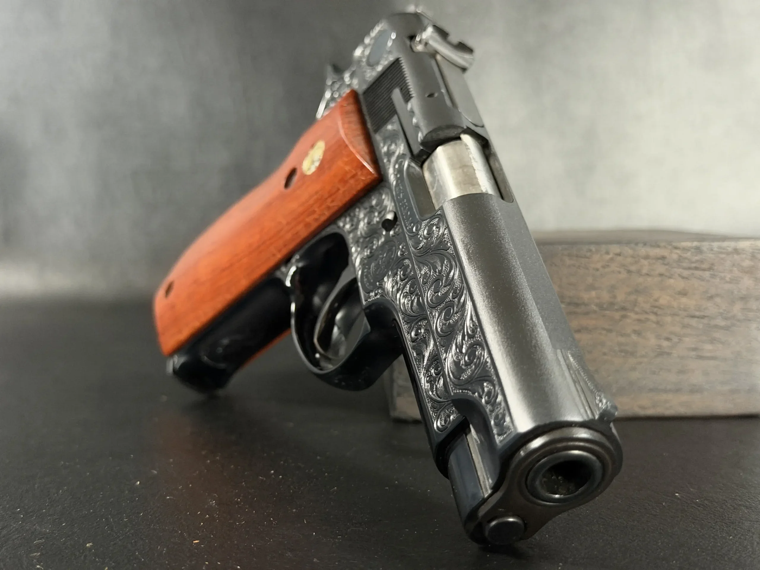 Engraved Smith & Wesson Model 39-2 photo 5