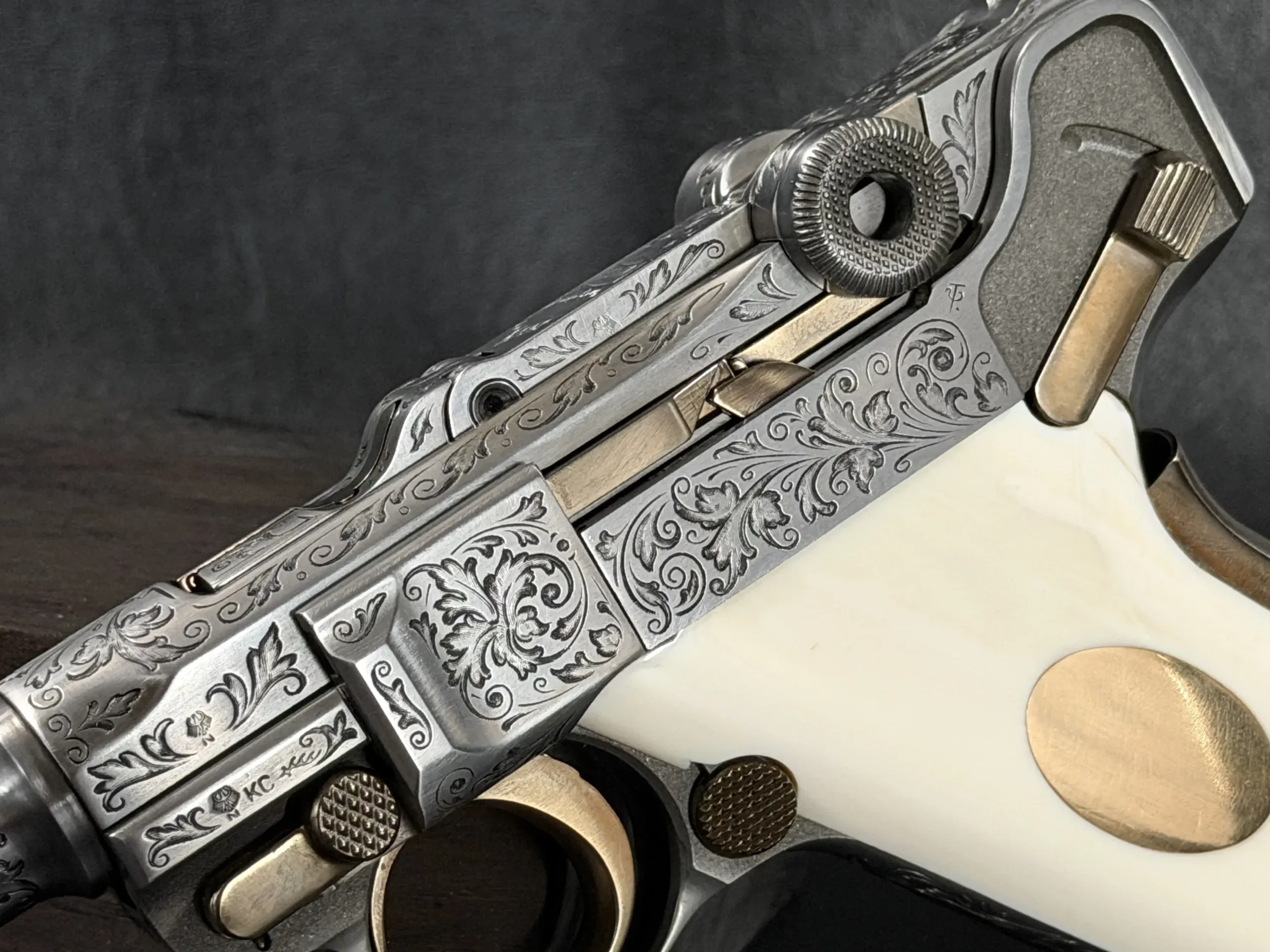 Mauser Parabellum P08 Luger IWA '84 Engraved photo 4