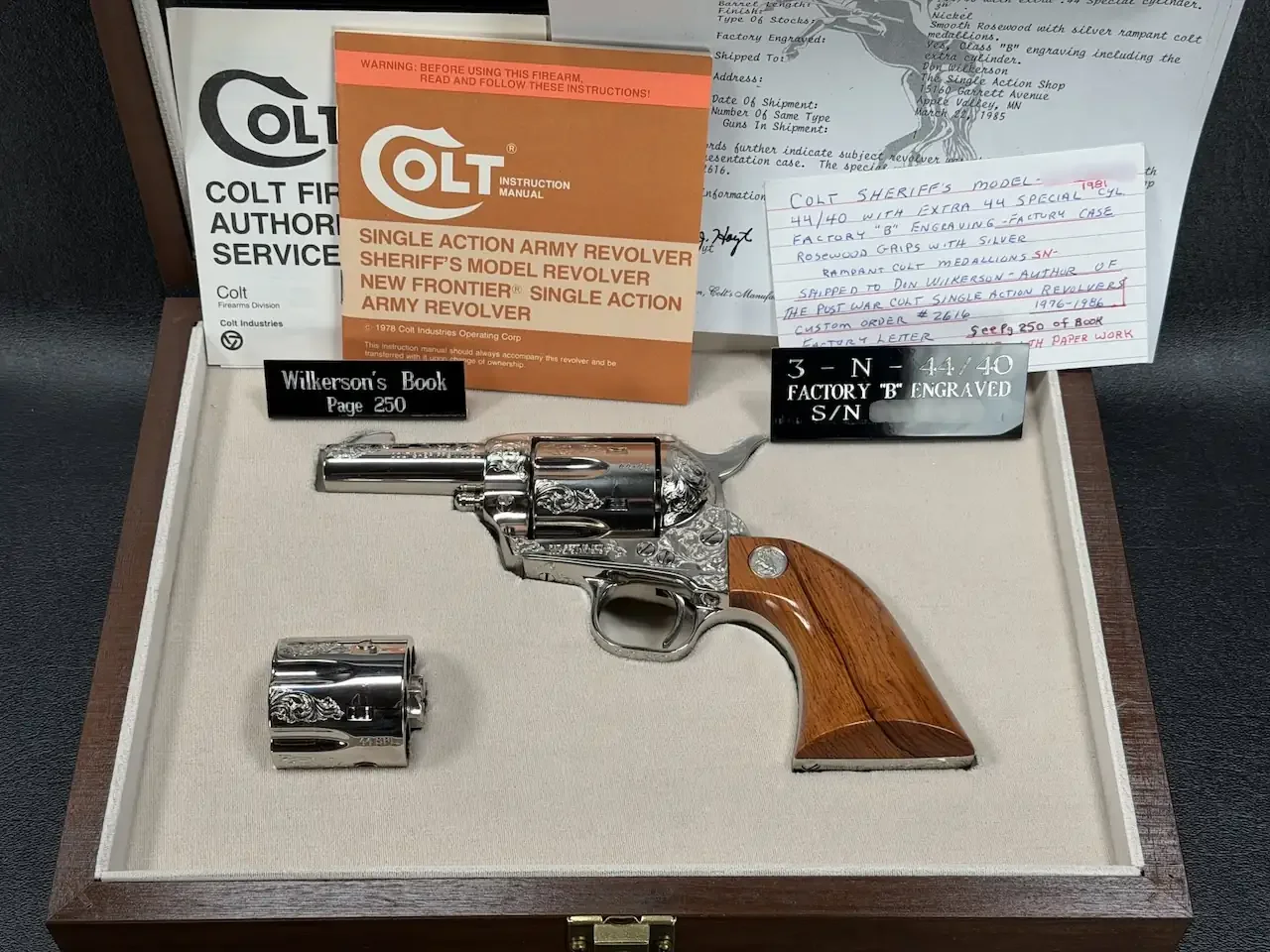 Colt Single Action Army Sheriff's Model Factory Engraved photo 4