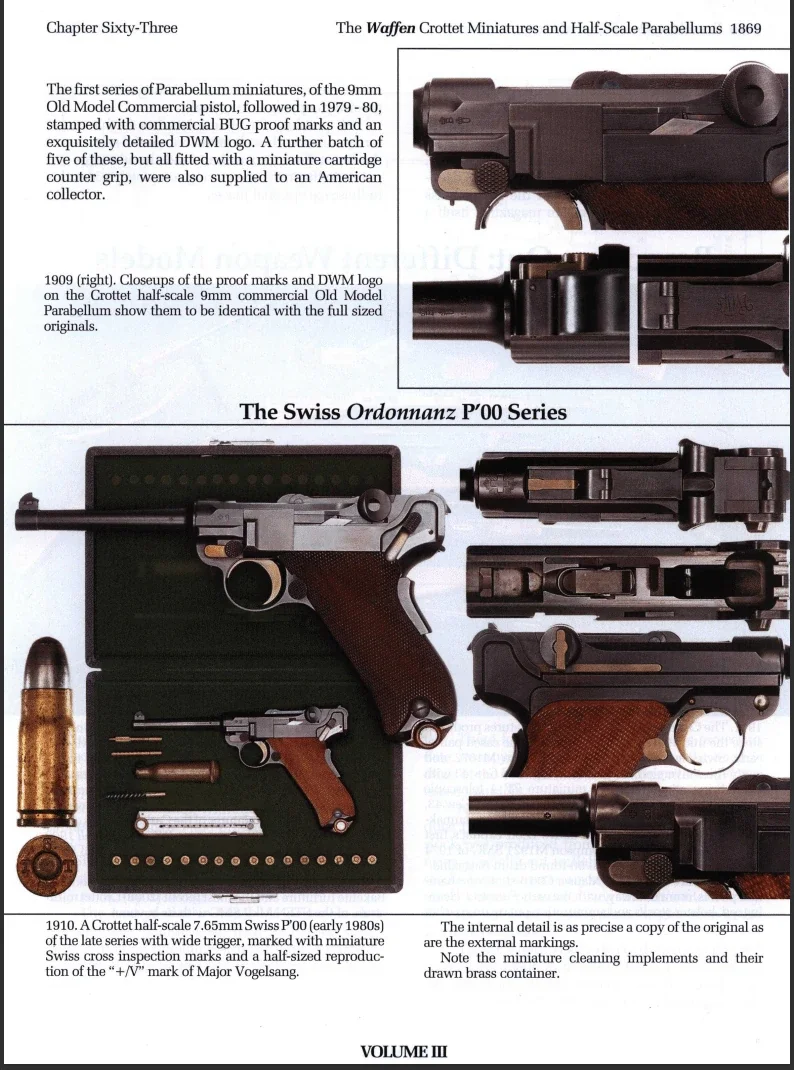 Léon Crottet Half-Scale Swiss P08 Luger photo 8