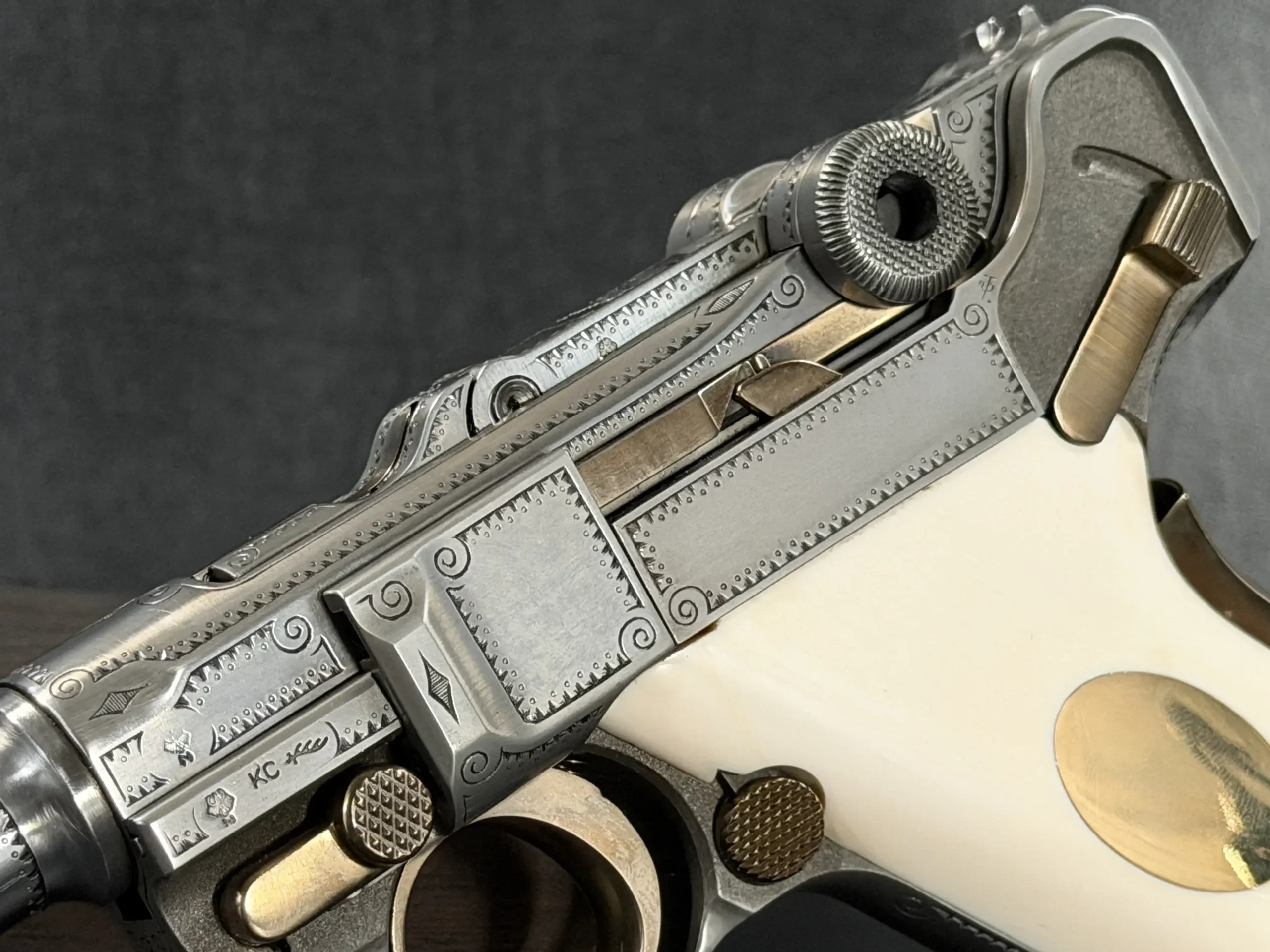 Mauser Parabellum P08 Luger IWA '88 Engraved photo 10