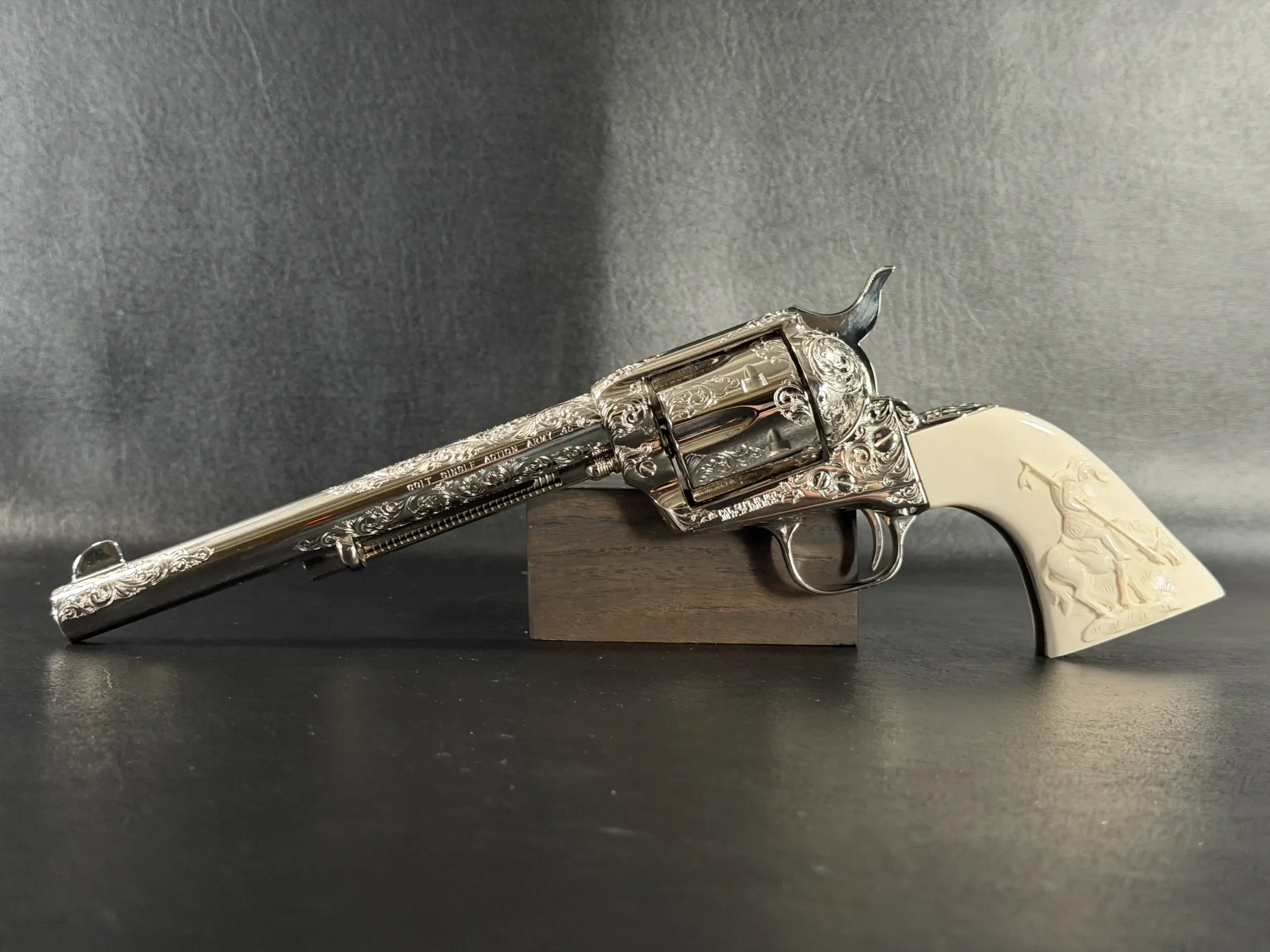 Colt Single Action Army Factory Class C Engraved End of Trail photo 8