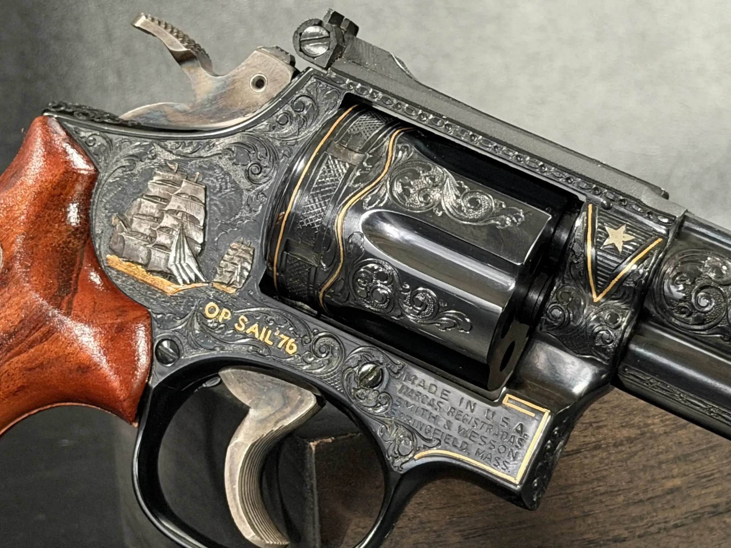 Russell J. Smith Engraved Smith & Wesson Model 53 Bicentennial photo 9