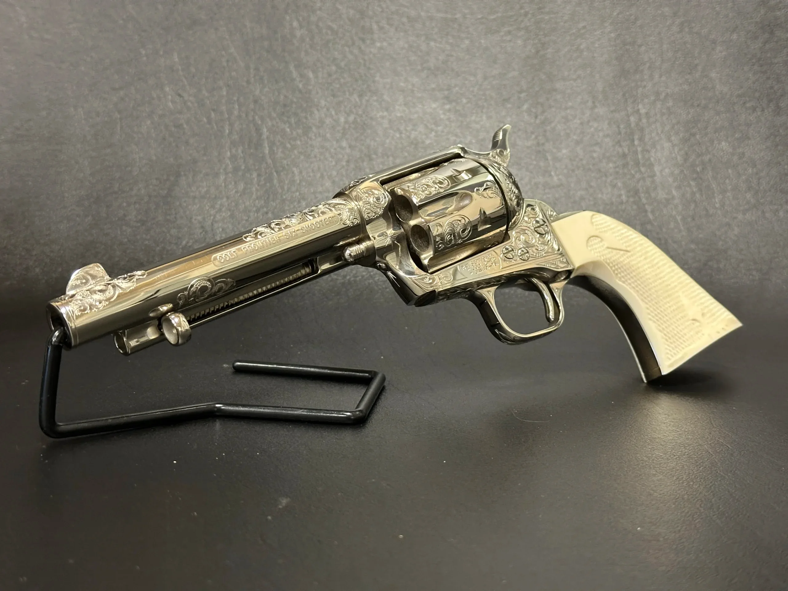 Colt Single Action Army Frontier Six Shooter Factory Engraved photo 4