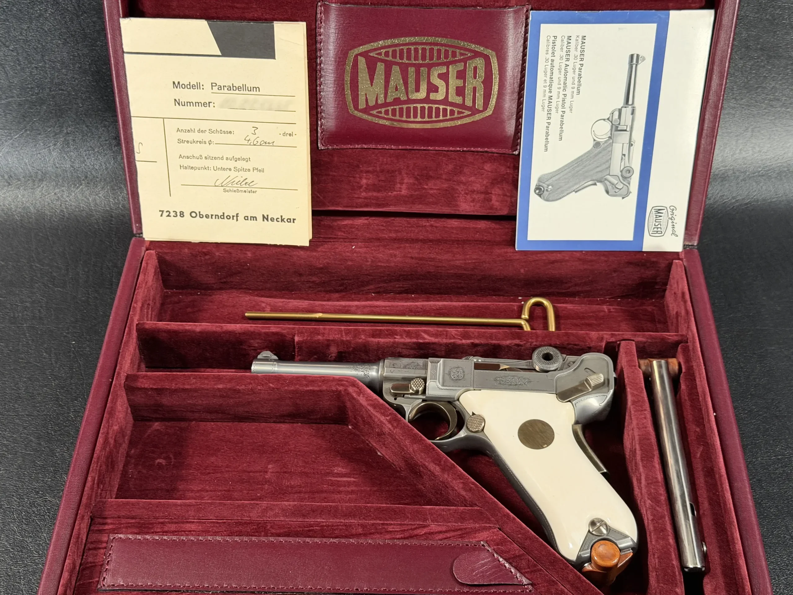 Mauser Parabellum P08 IWA '83 Engraved Luger photo 2