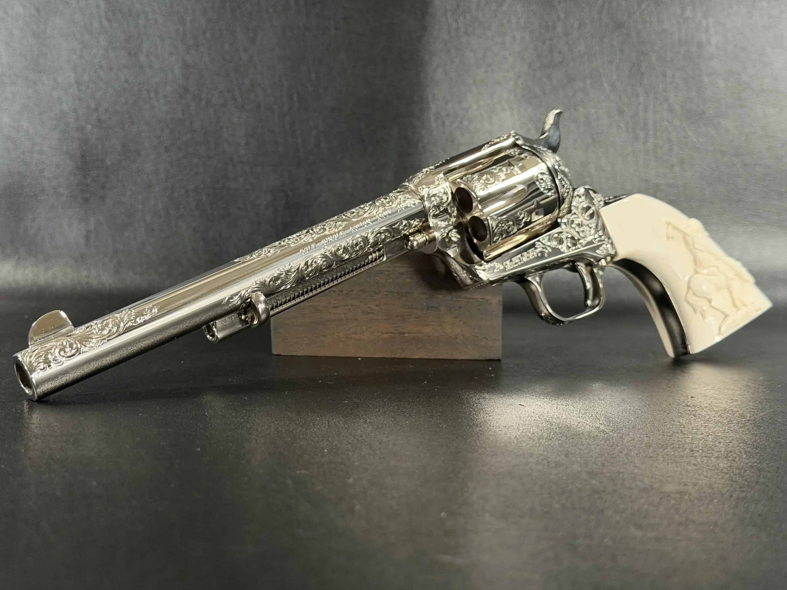 Colt Single Action Army Factory Class C Engraved End of Trail photo 3