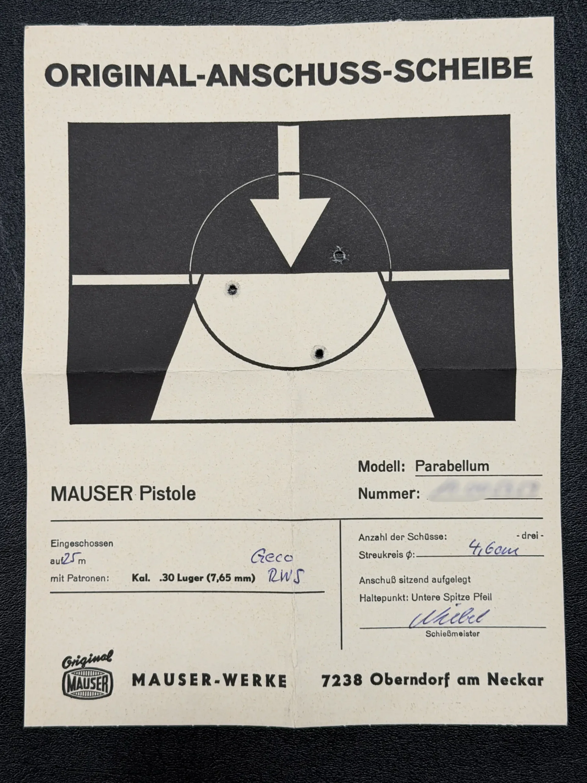 Mauser Parabellum P08 Luger IWA '84 Engraved photo 3