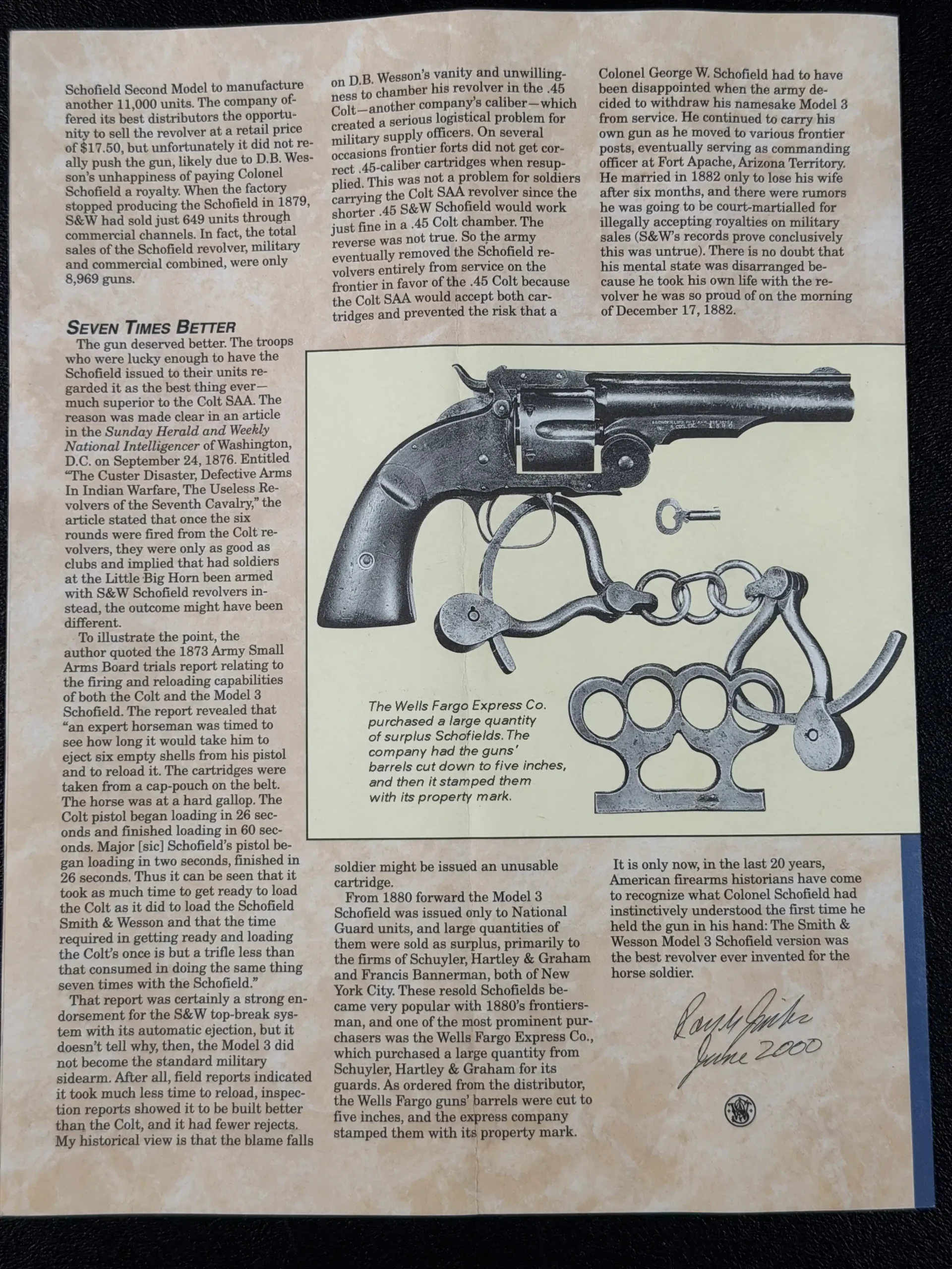 Smith & Wesson Model 3 Schofield Reissue photo 4