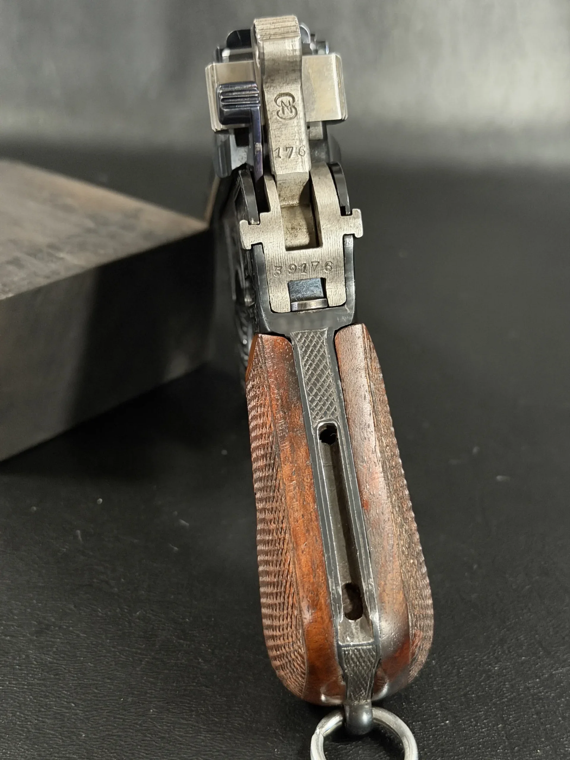 Engraved Mauser C96 Broomhandle With Shoulder Stock photo 6