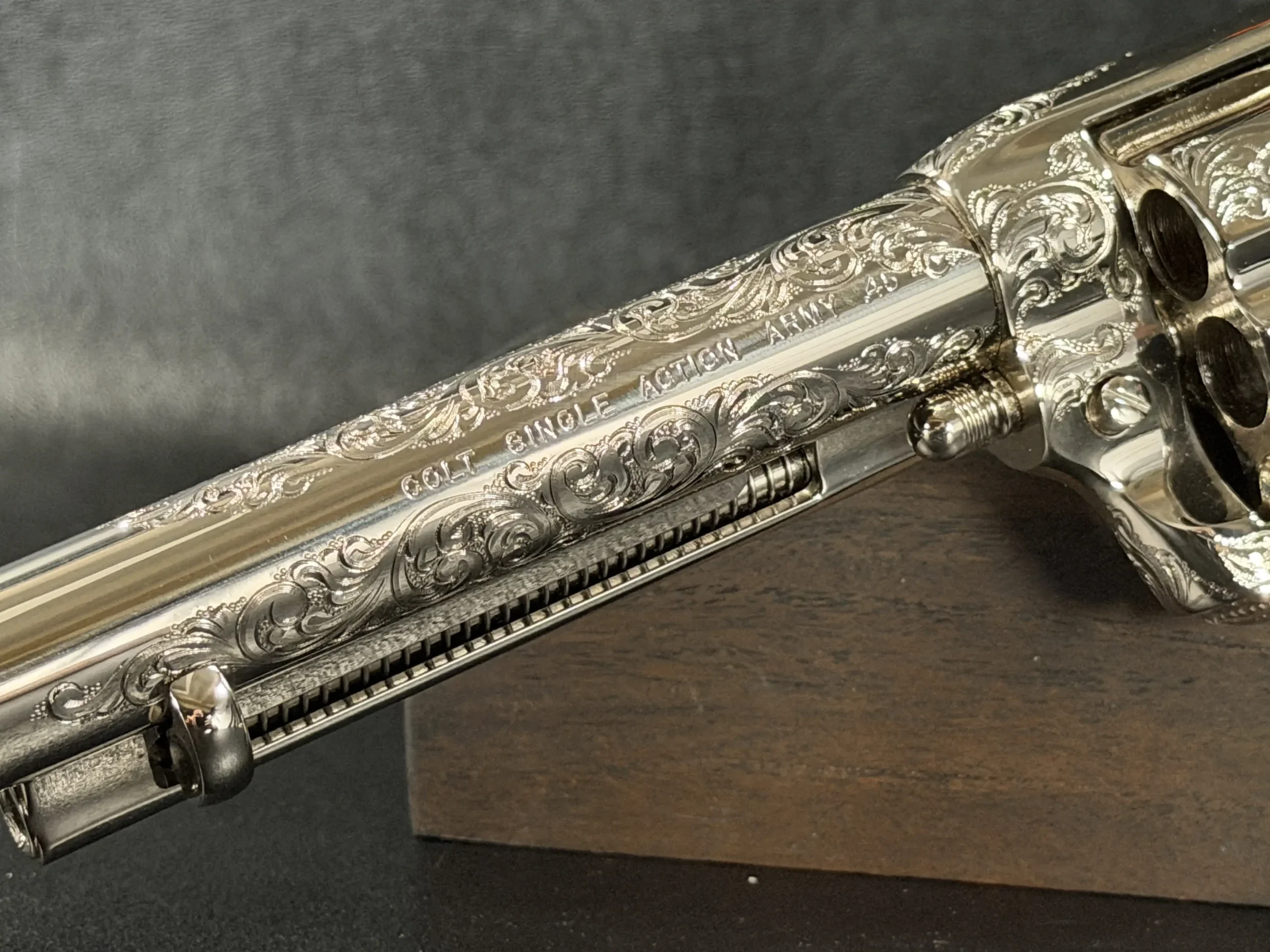 Colt Single Action Army Factory Class C Engraved End of Trail photo 5