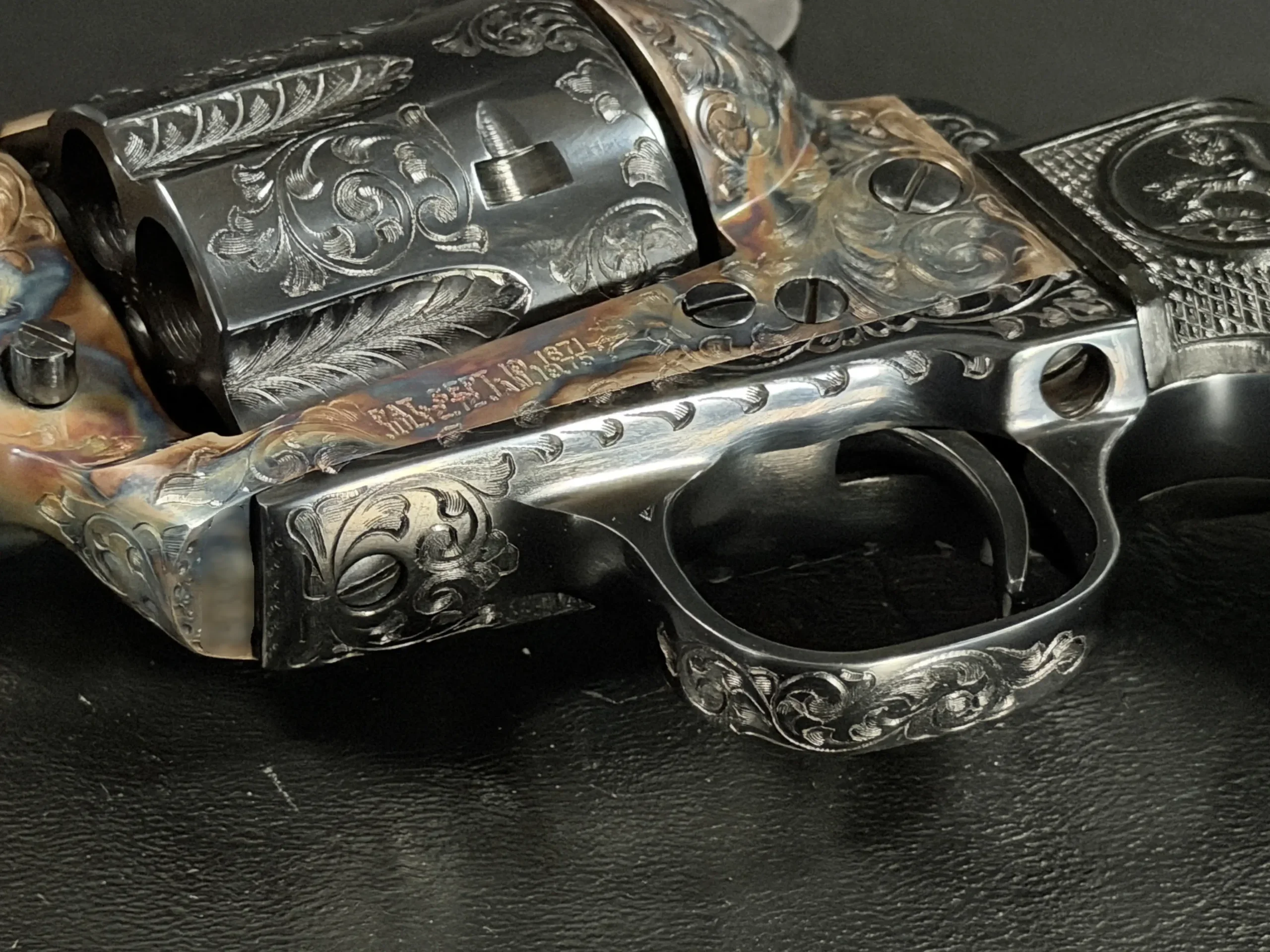 Colt Single Action Army Factory Master "D" Engraved photo 9