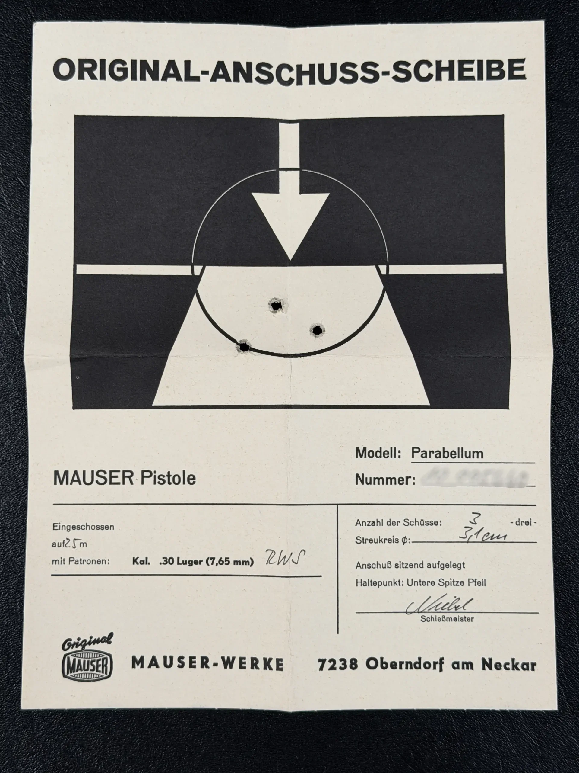 Mauser Parabellum P08 Luger IWA '88 Engraved photo 3