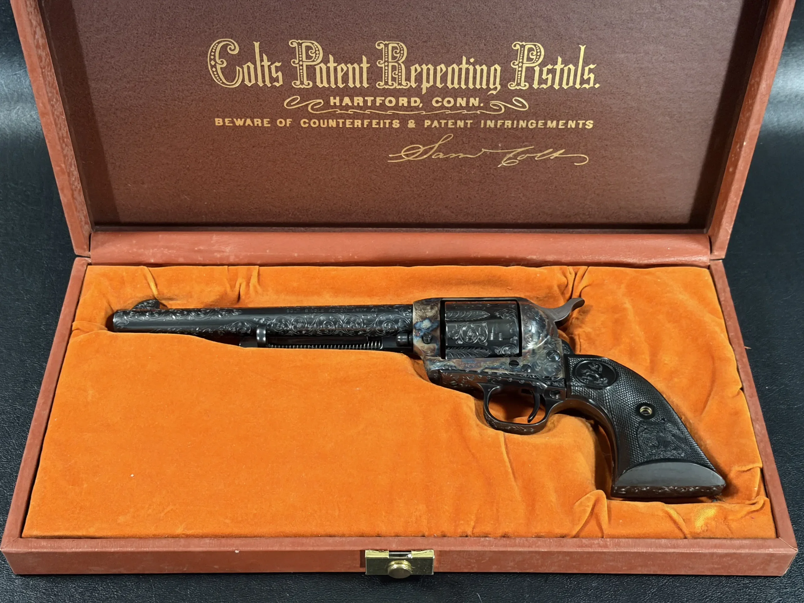 Colt Single Action Army Factory Master "D" Engraved photo 2