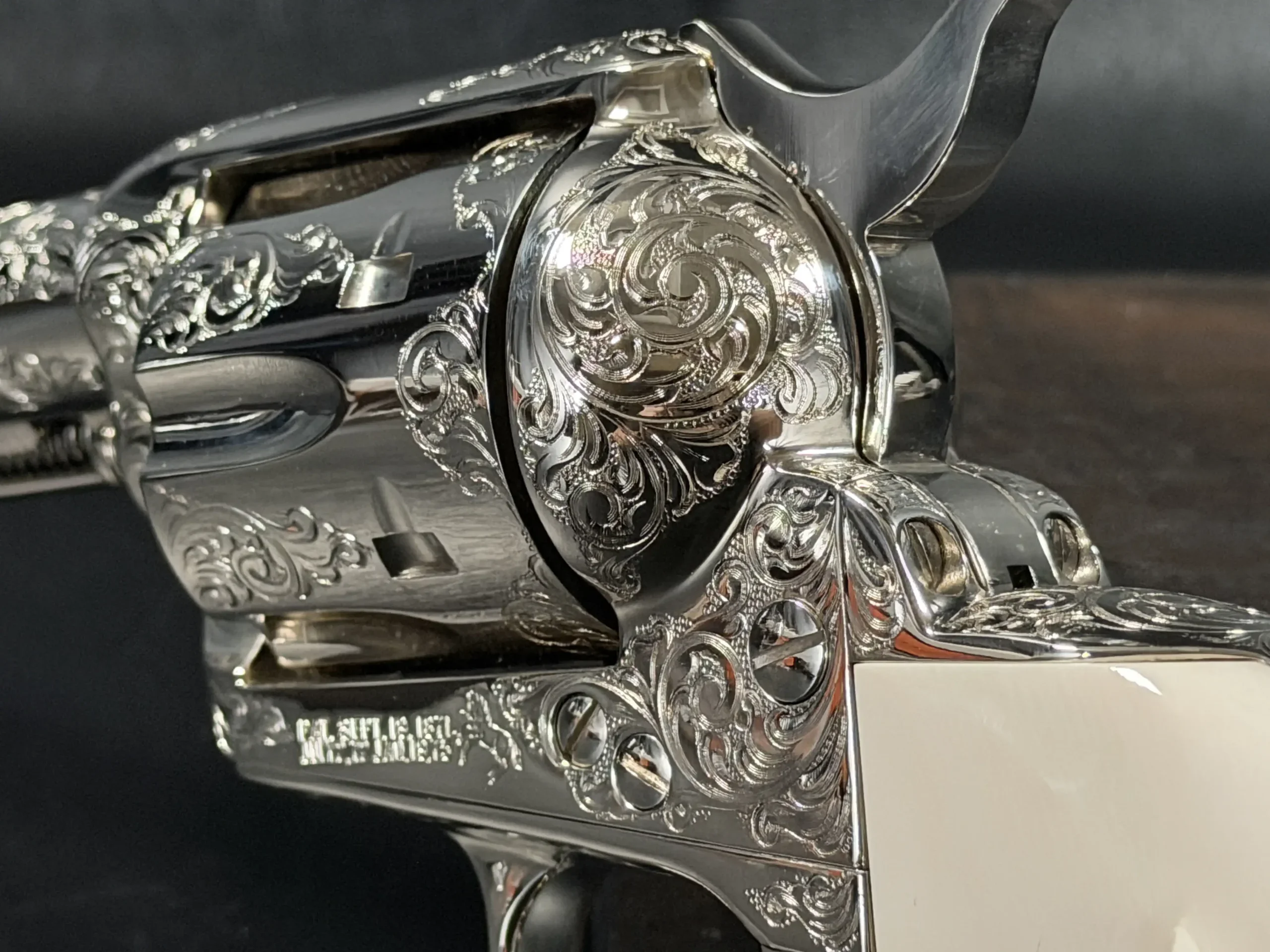 Colt Single Action Army Factory Class C Engraved End of Trail photo 4