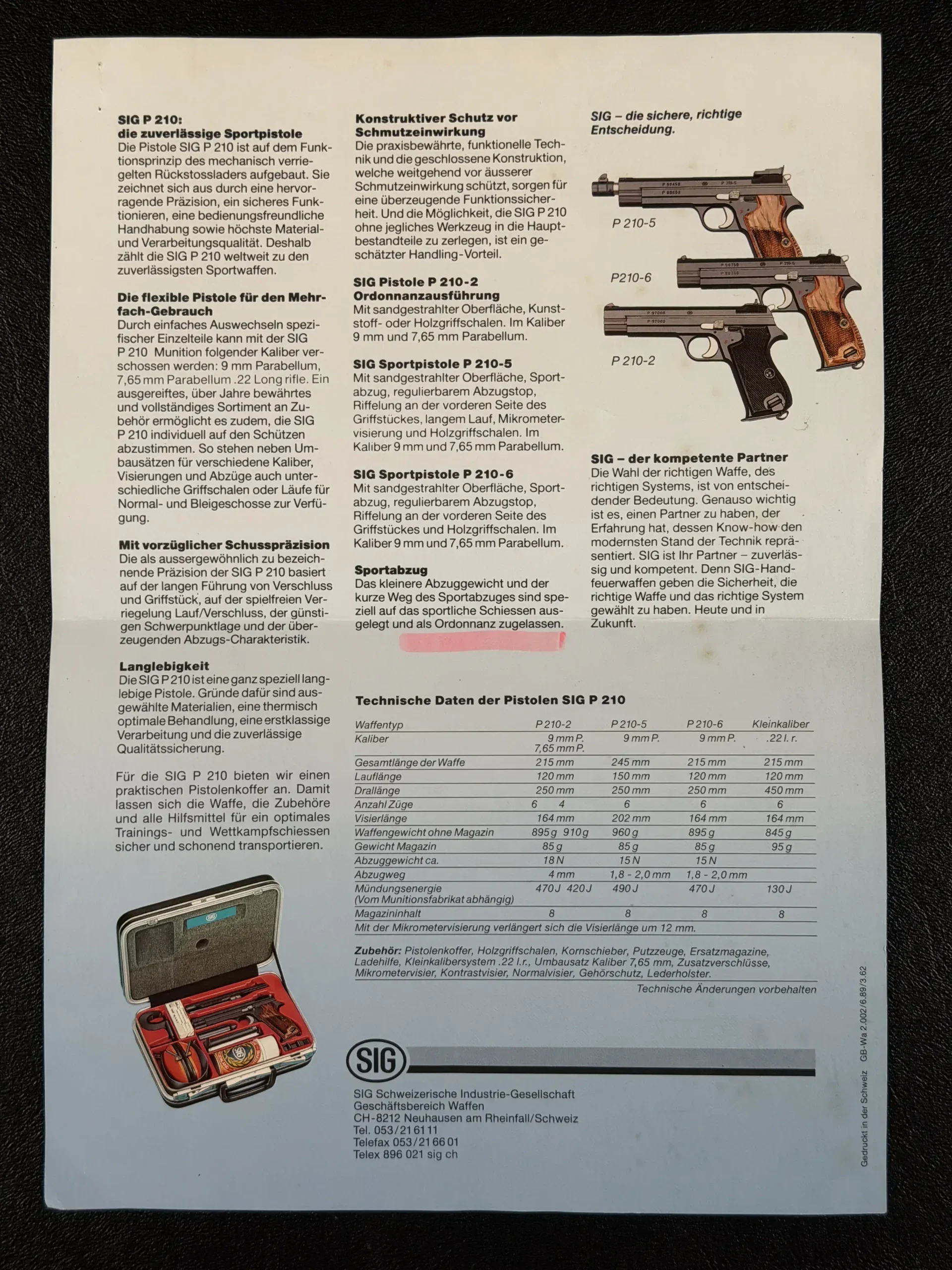 SIG Sauer P210-5 Heavy Frame Target Pistol photo 4