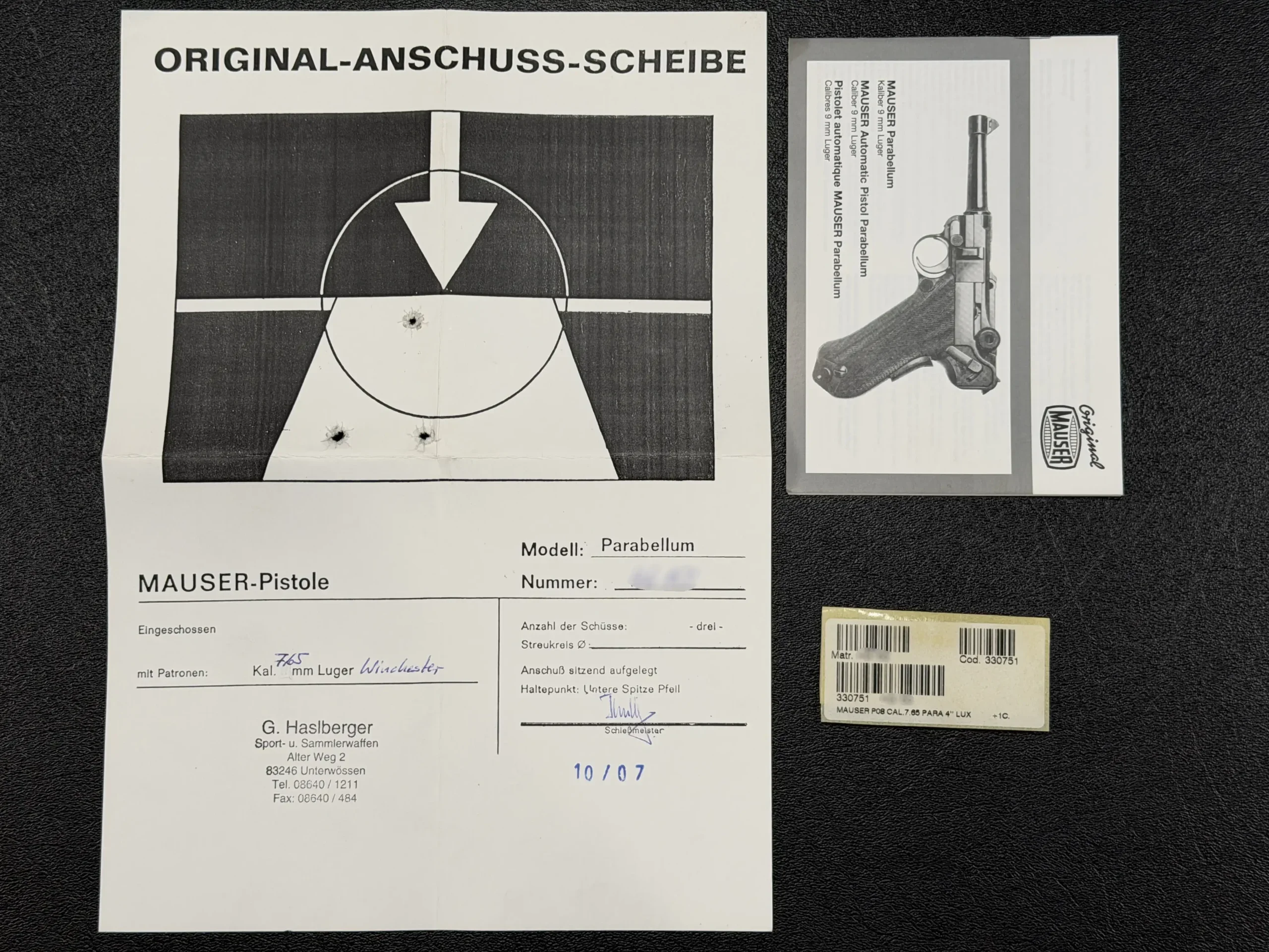 IWA Mauser Parabellum P08 Luger Engraved photo 3