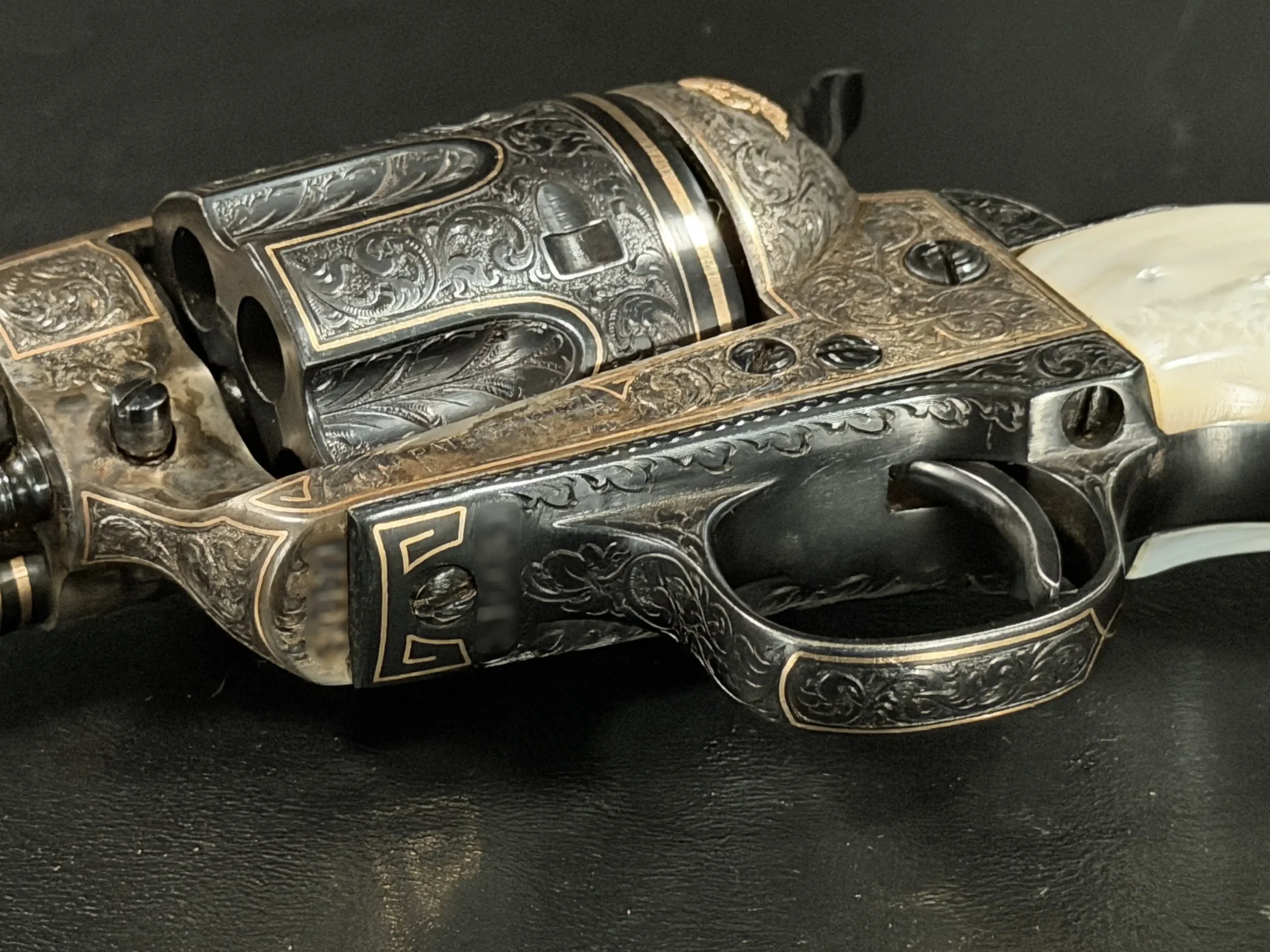 Alvin White Exhibition Engraved & Gold Inlaid Colt Single Action Army photo 8
