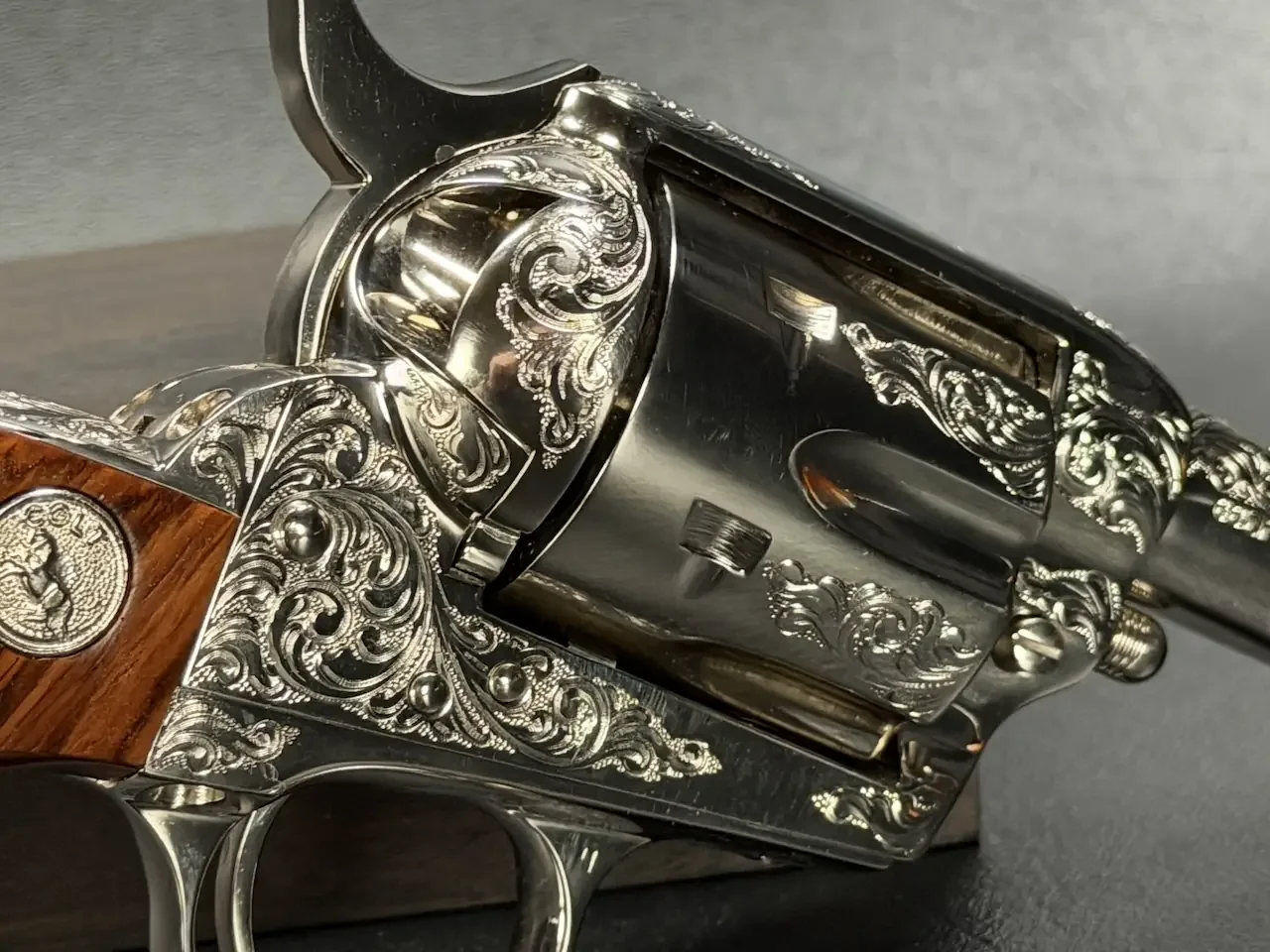 Colt Single Action Army Sheriff's Model Factory Engraved photo 9