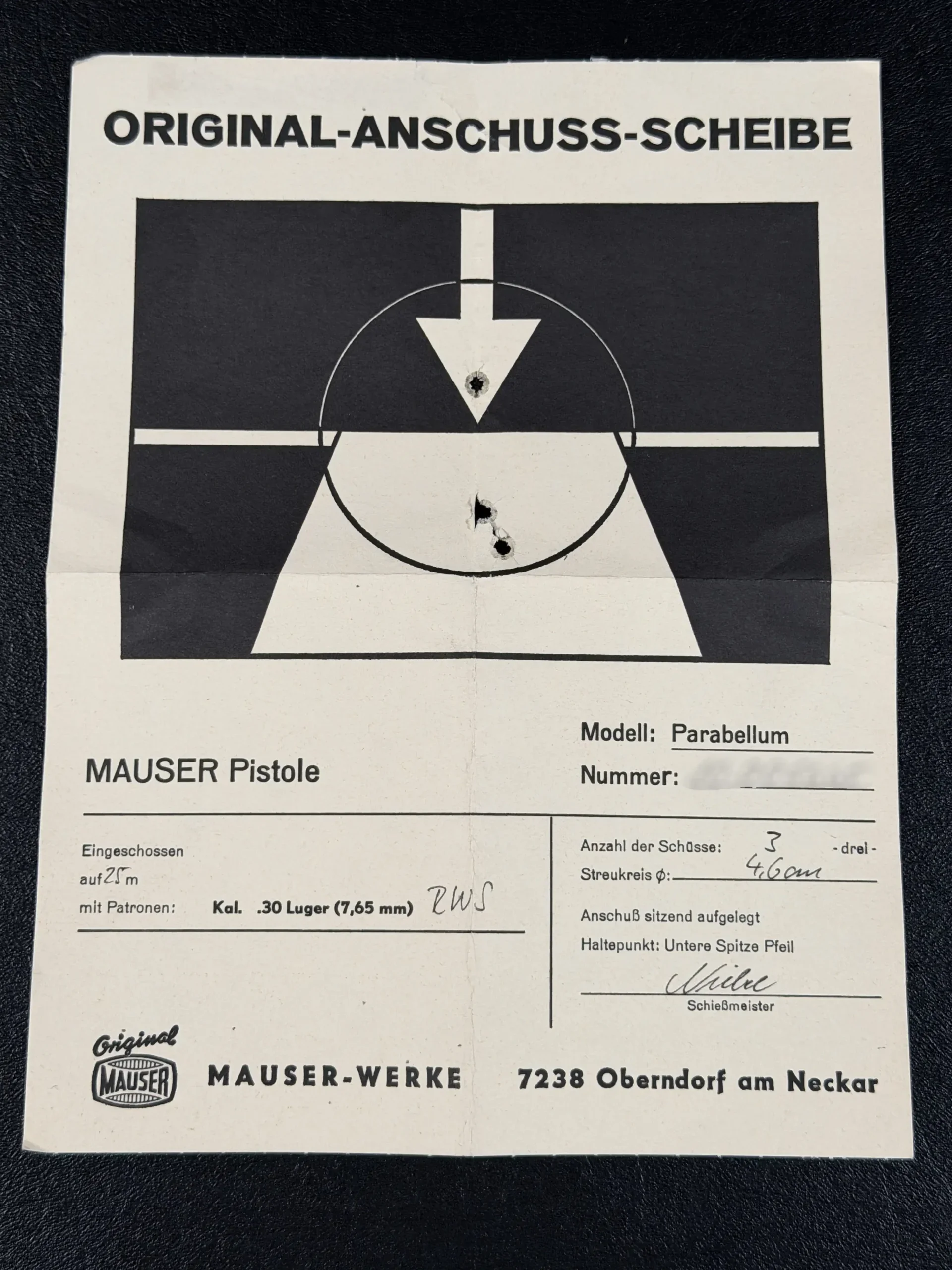 Mauser Parabellum P08 IWA '83 Engraved Luger photo 3