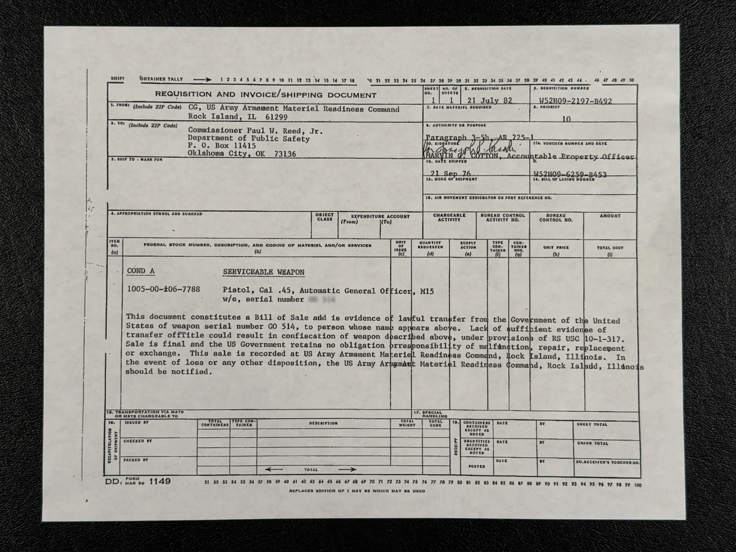 Rock Island Arsenal M15 General Officer's Pistol photo 4