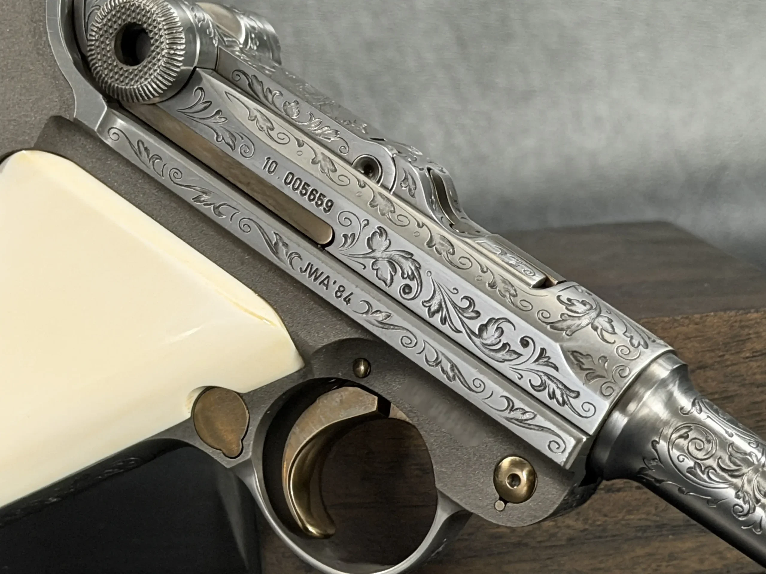 Mauser Parabellum P08 Luger IWA '84 Engraved photo 5