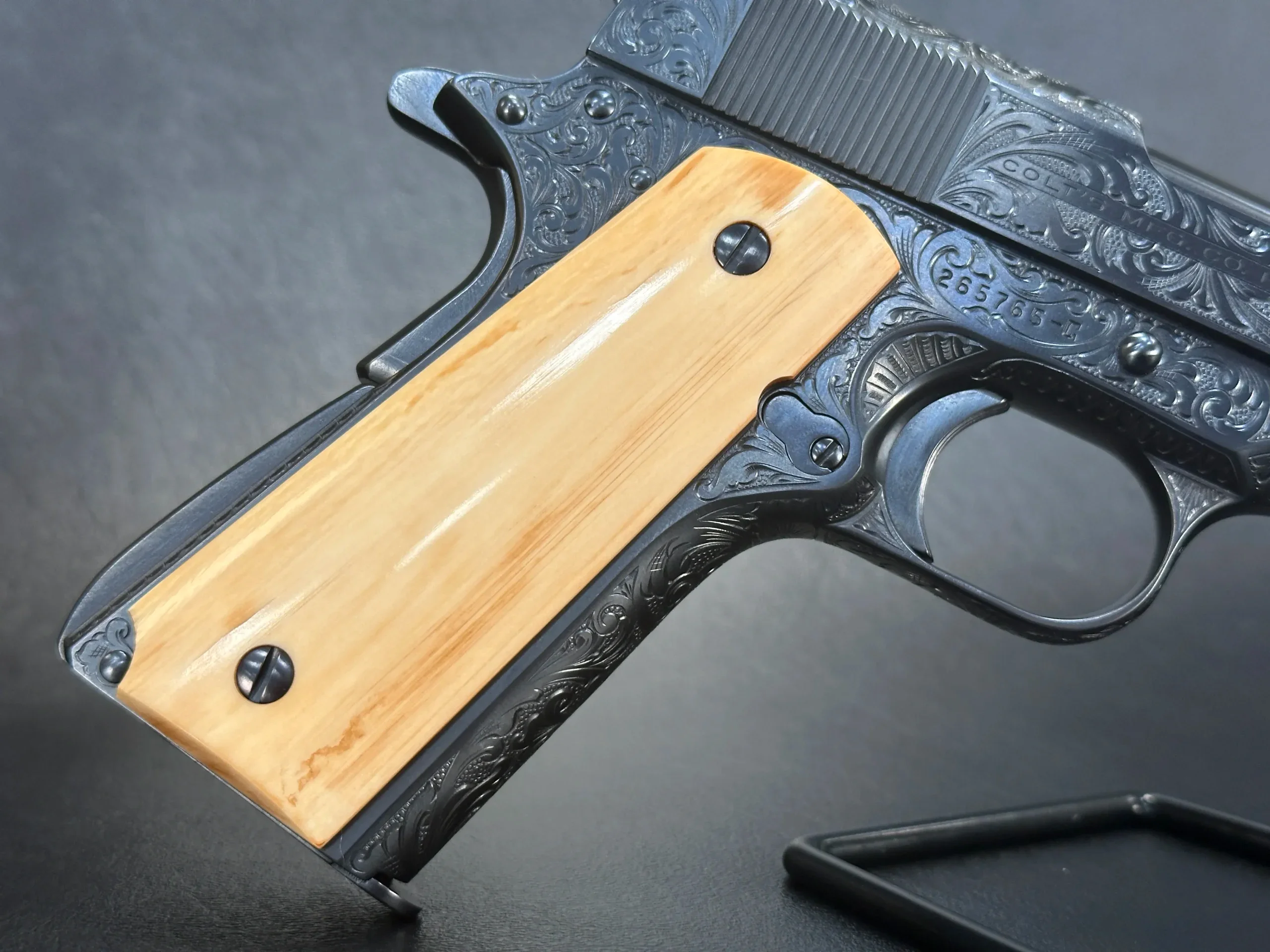 John Adams Jr. Engraved Colt Government Model Pistol photo 5