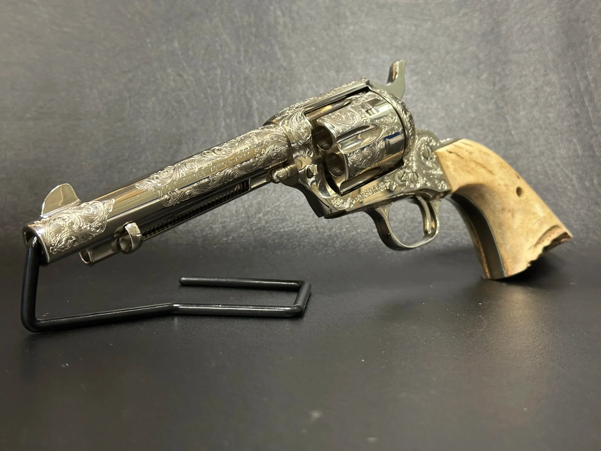 Colt Single Action Army Factory Engraved 3rd Generation photo 3
