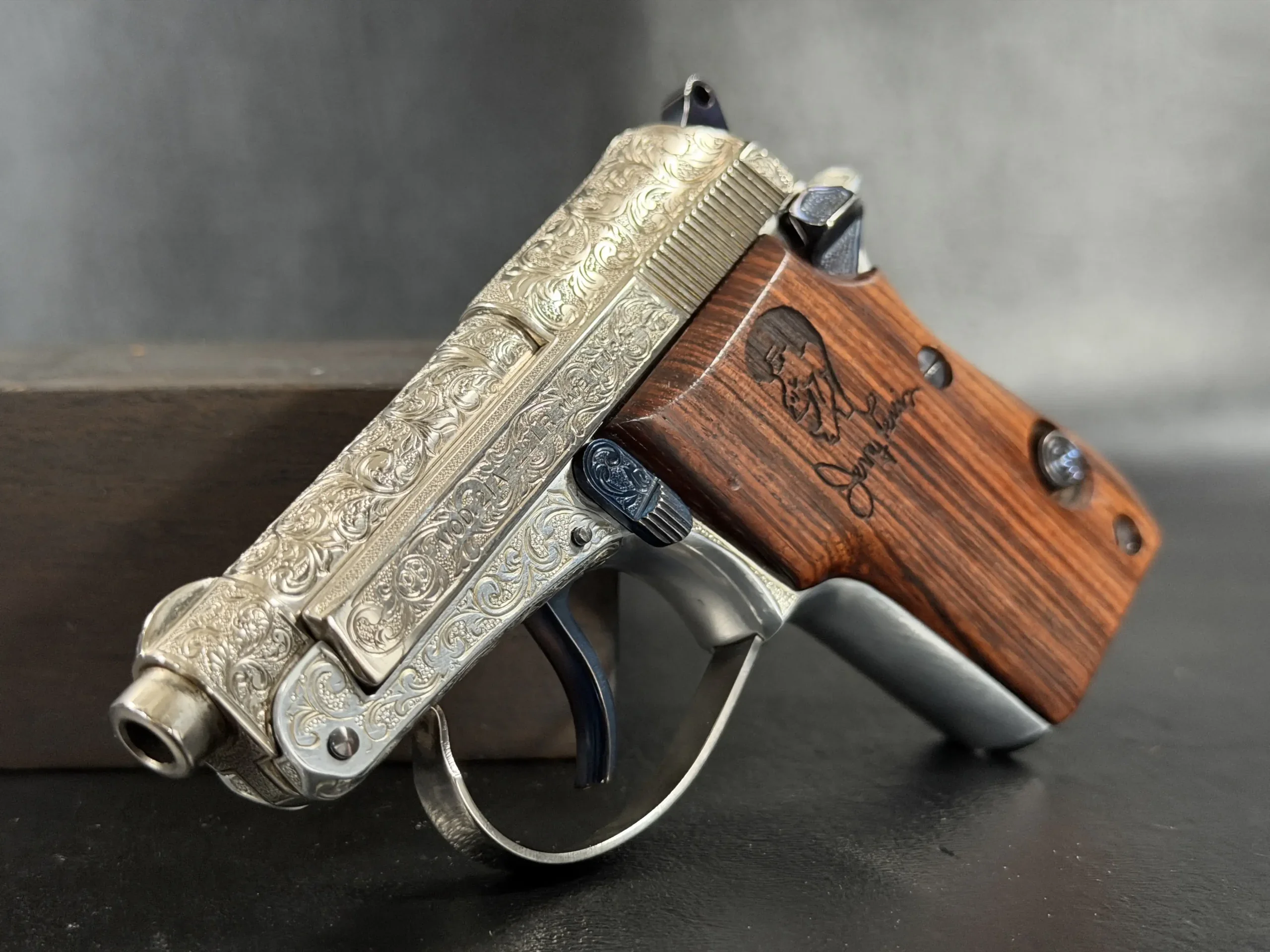 Beretta Model 21A Bobcat Engraved Jerry Lewis Pistol photo 5