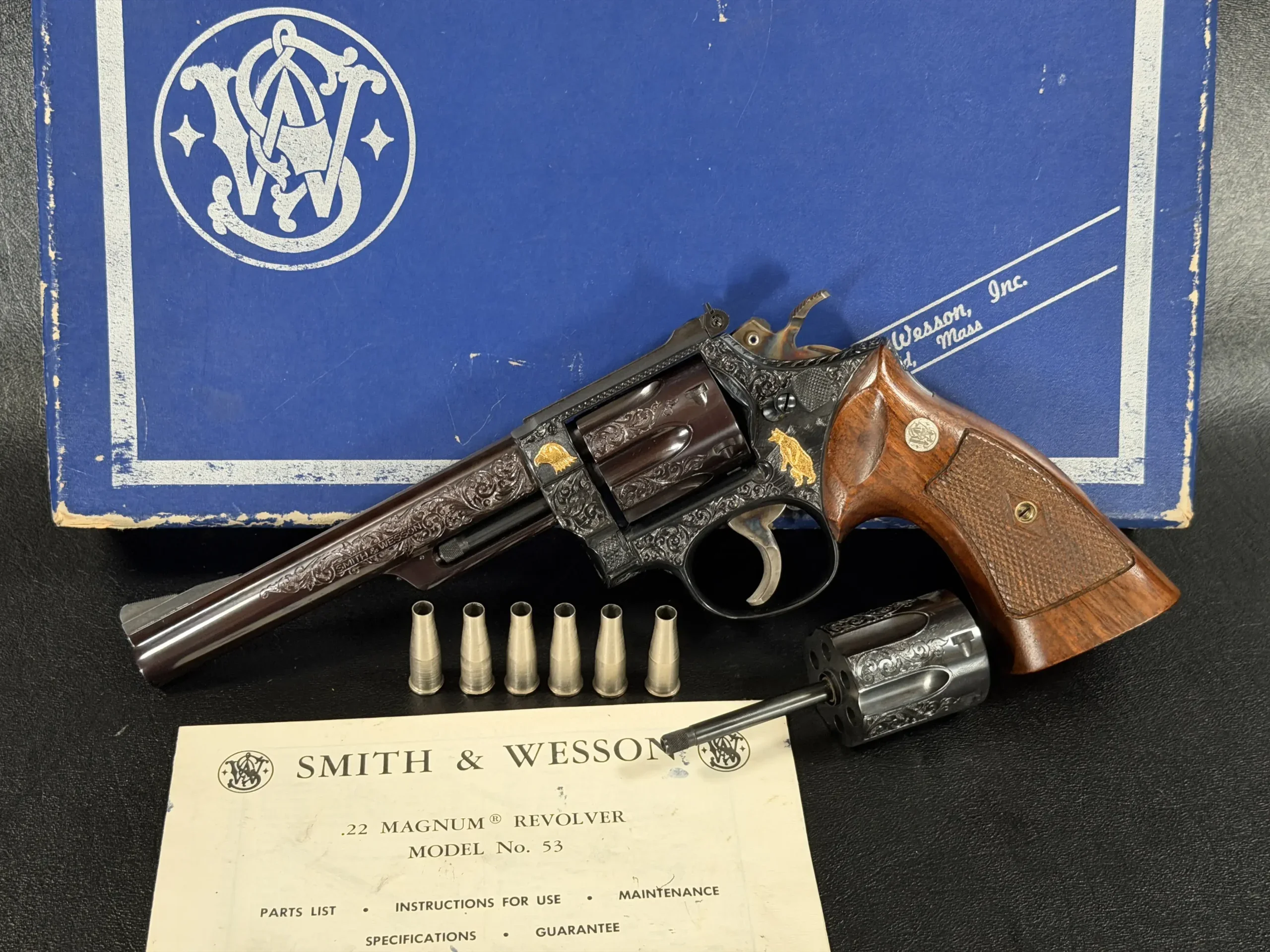 Tuscano Engraved Smith & Wesson Model 53 photo 2