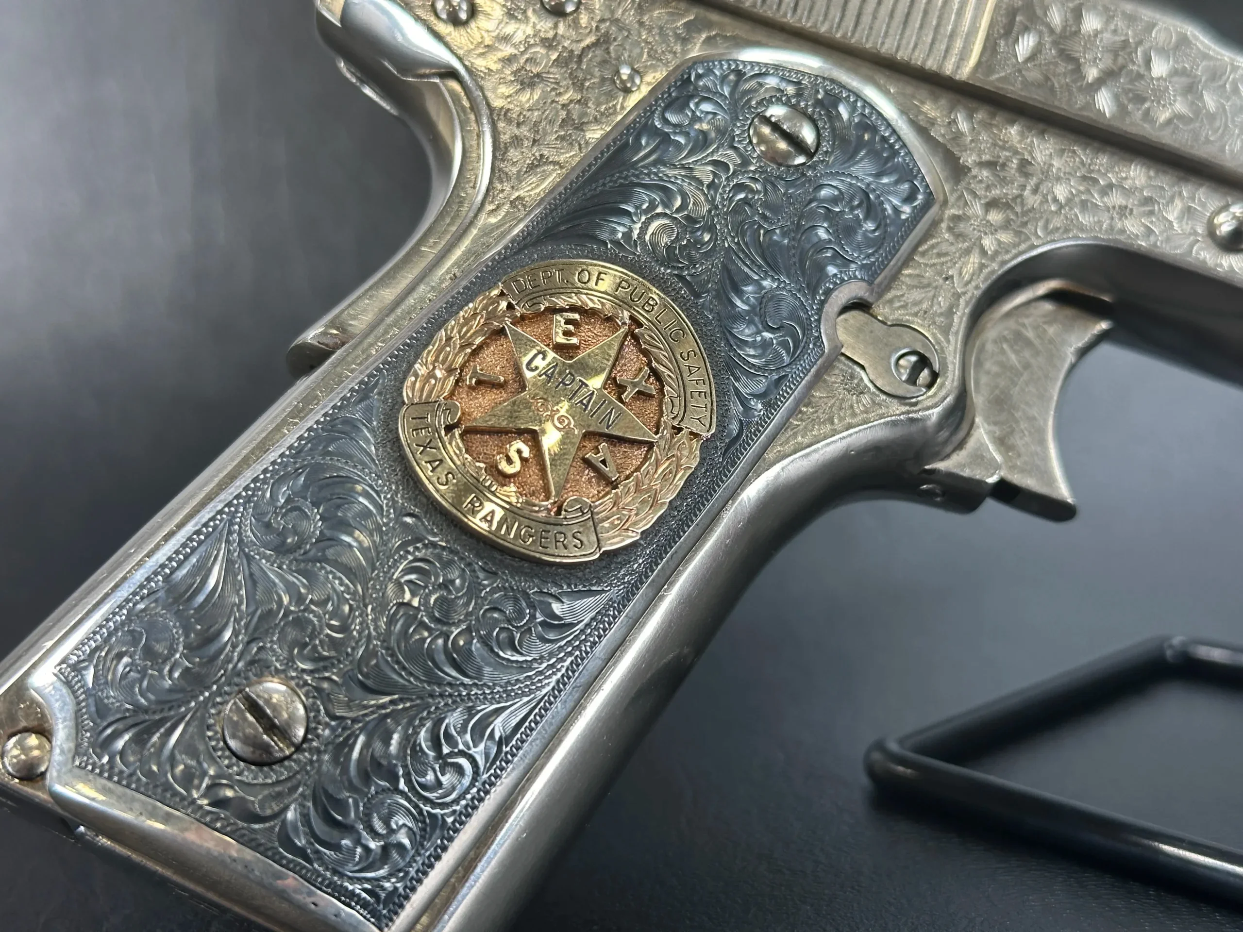 Engraved Colt Model 1911 U.S. Army Attributed to Texas Ranger Captain M.T. Gonzaullas photo 6