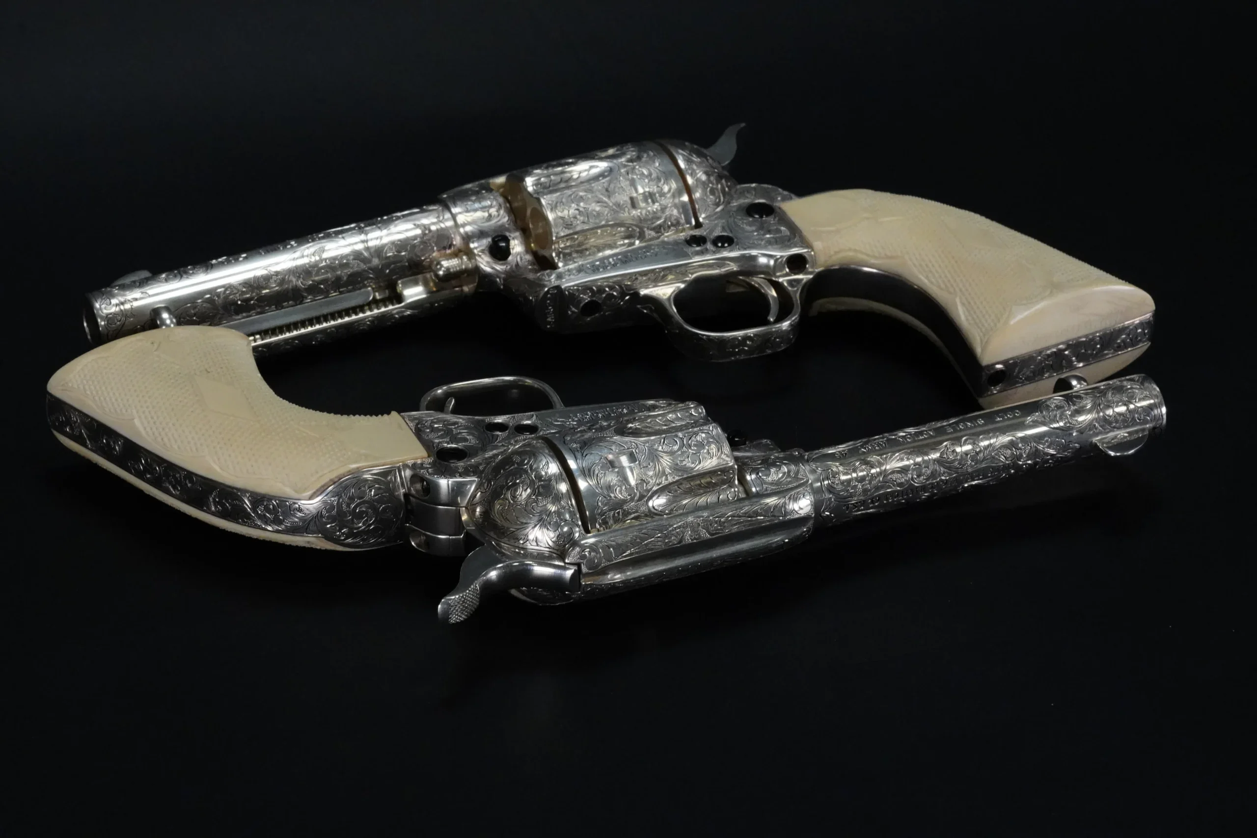 Colt Single Action Army Consecutive Pair Factory Class D Master Engraved by Jan Gwinnell photo 2