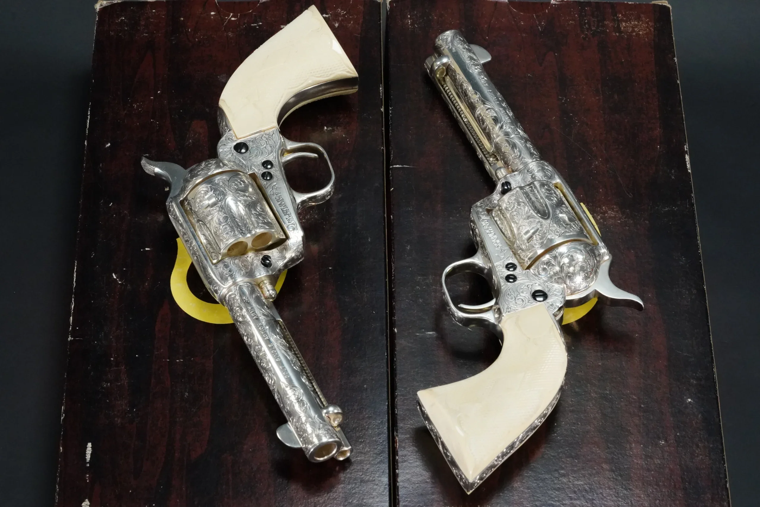 Colt Single Action Army Consecutive Pair Factory Class D Master Engraved by Jan Gwinnell photo 7