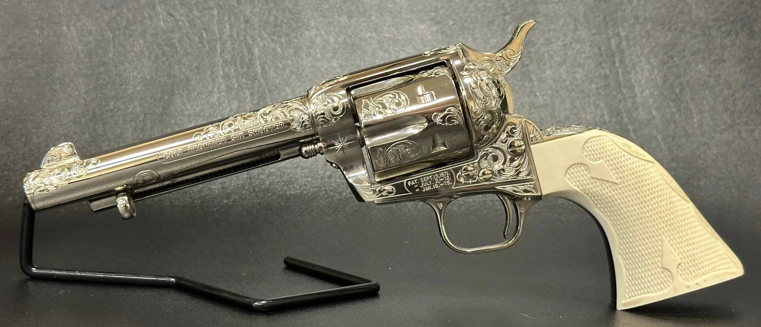 Colt Single Action Army Frontier Six Shooter Factory Engraved photo 6