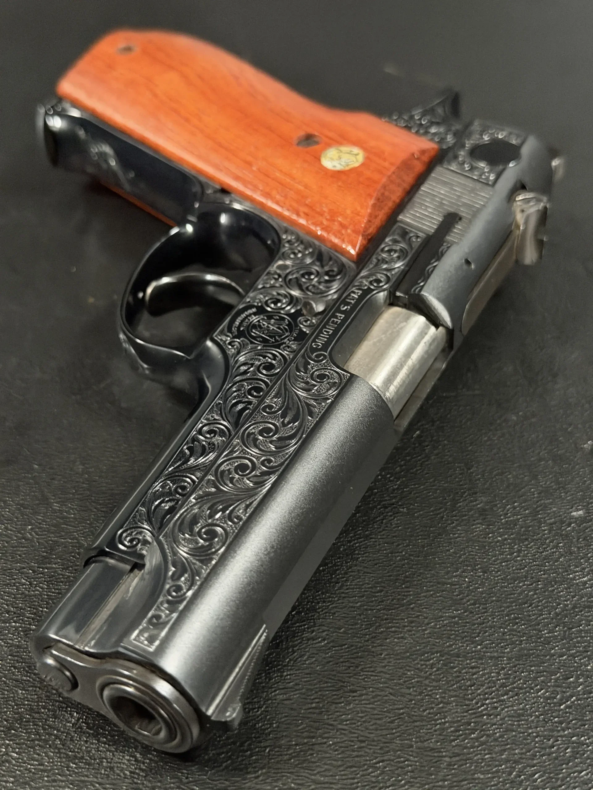 Engraved Smith & Wesson Model 39-2 photo 10