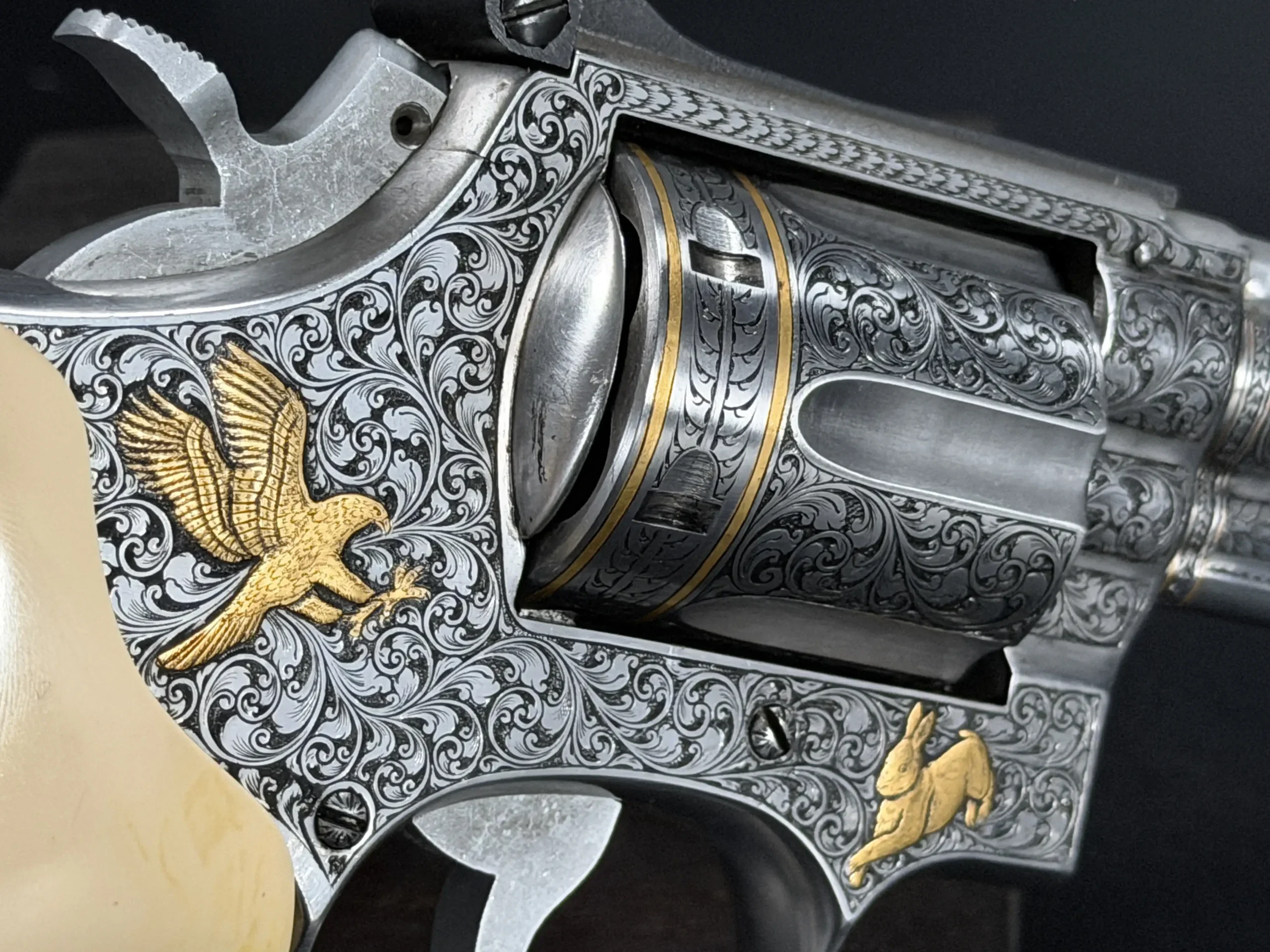 Ray Viramontez Engraved & Gold Inlaid Smith & Wesson Model 66-1 photo 6