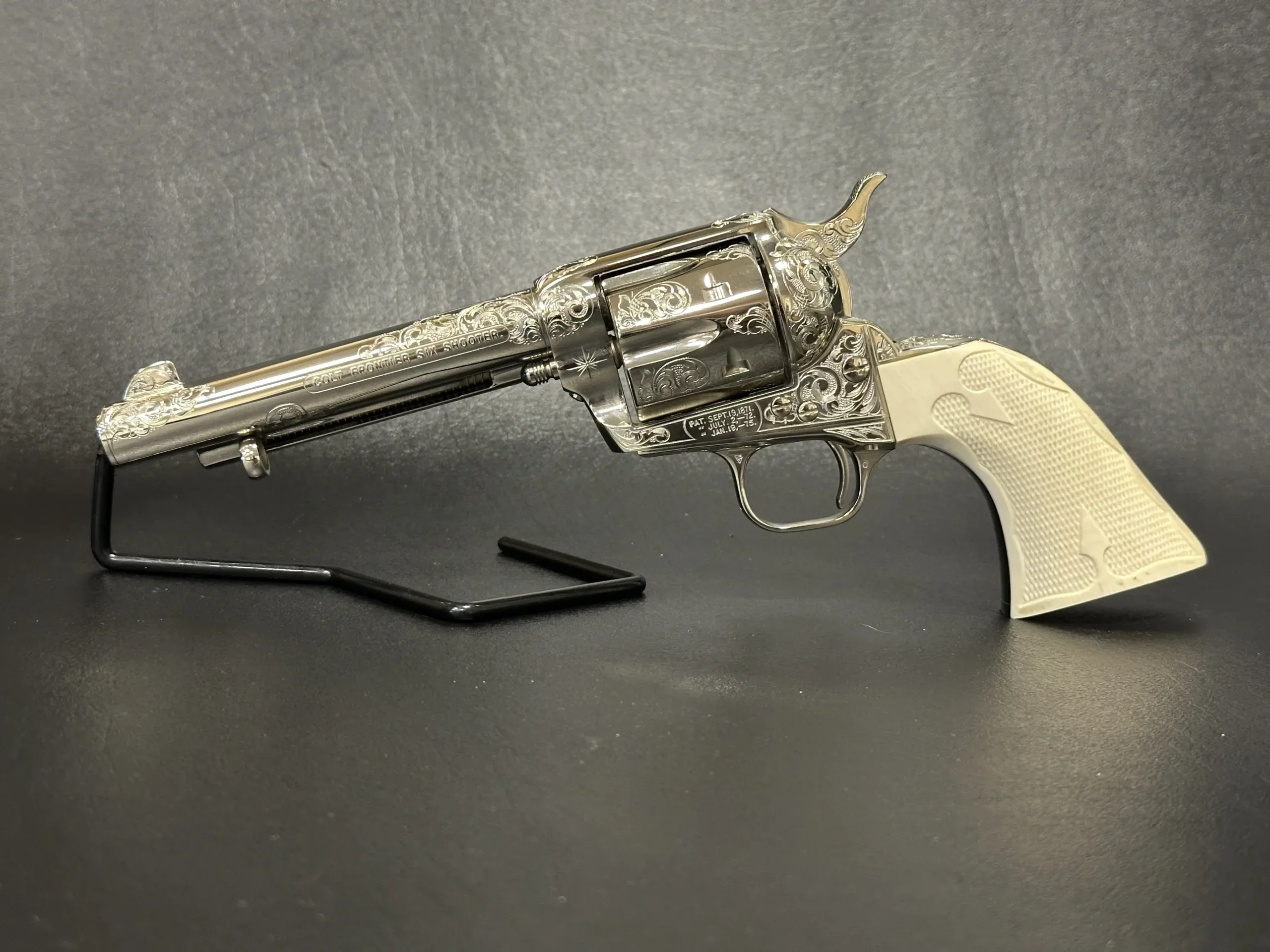Colt Single Action Army Frontier Six Shooter Factory Engraved photo 2
