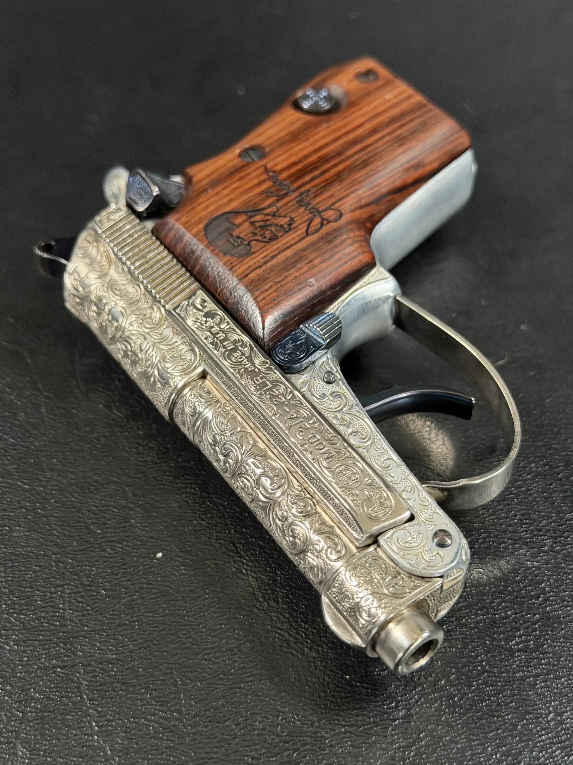 Beretta Model 21A Bobcat Engraved Jerry Lewis Pistol photo 10