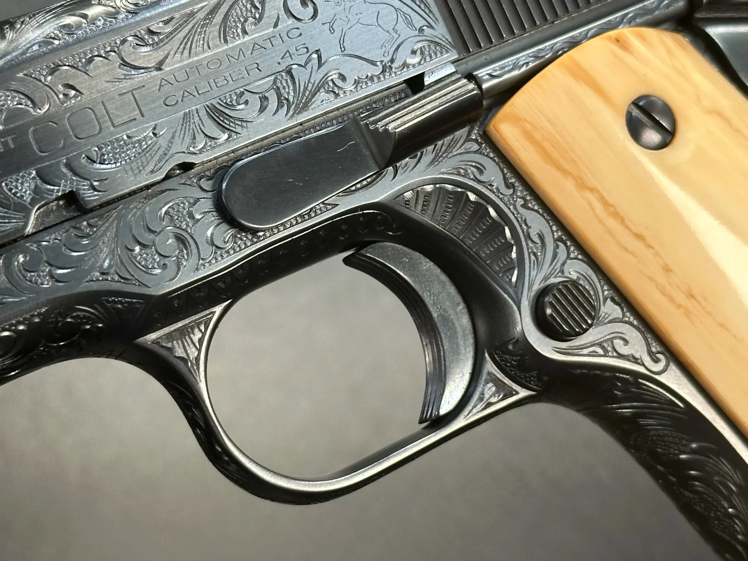John Adams Jr. Engraved Colt Government Model Pistol photo 4