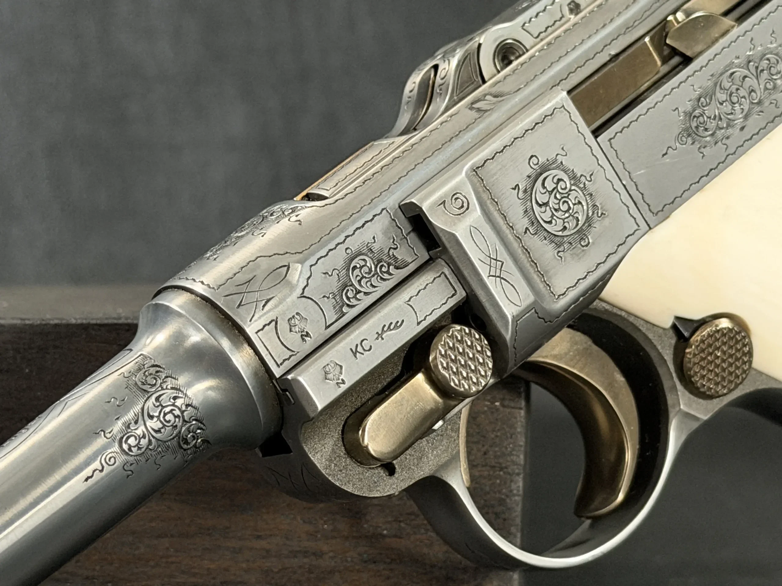Mauser Parabellum P08 IWA '83 Engraved Luger photo 10